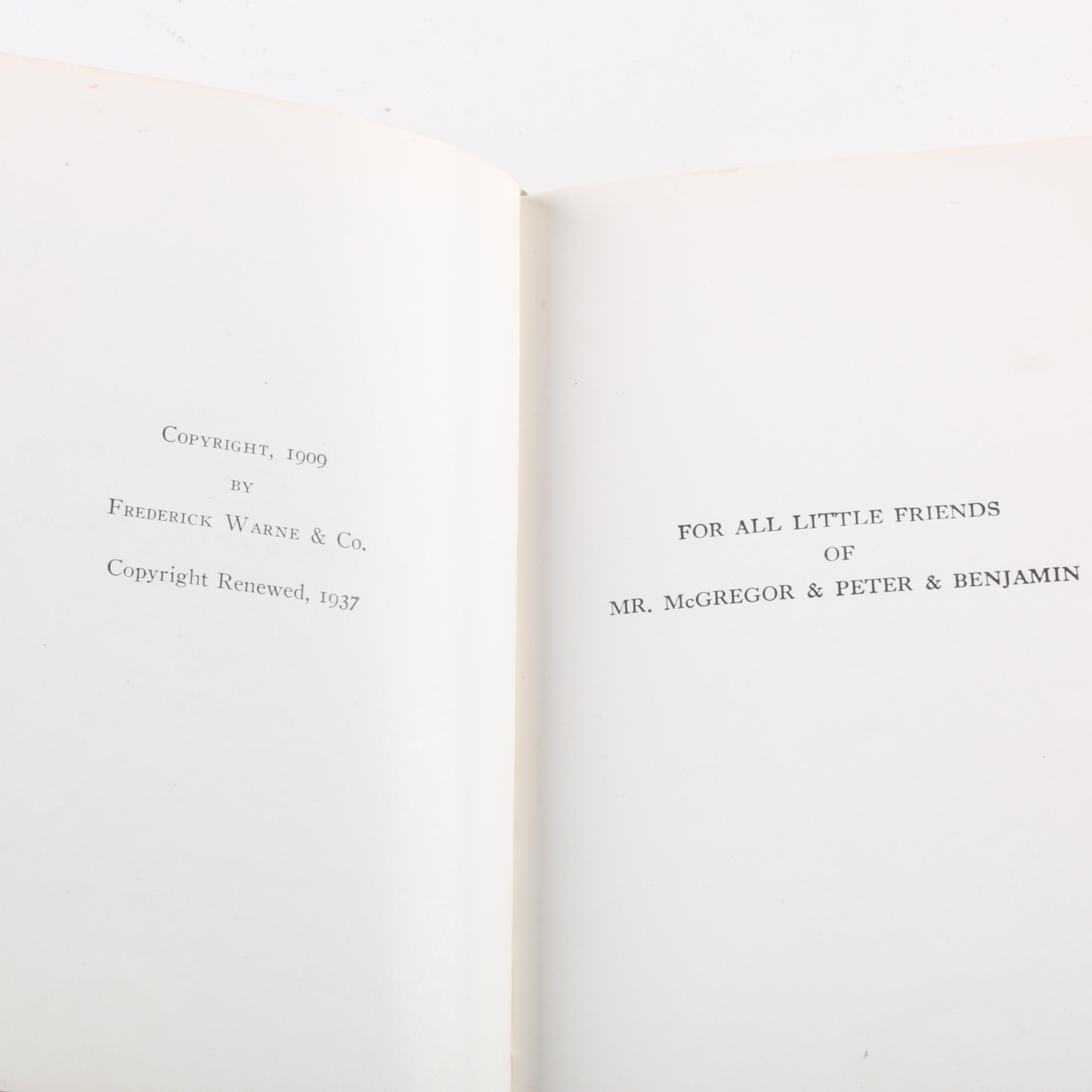 Vintage "Mary Poppins" and "The Tale of the Flopsy Bunnies" Hardcover Books
