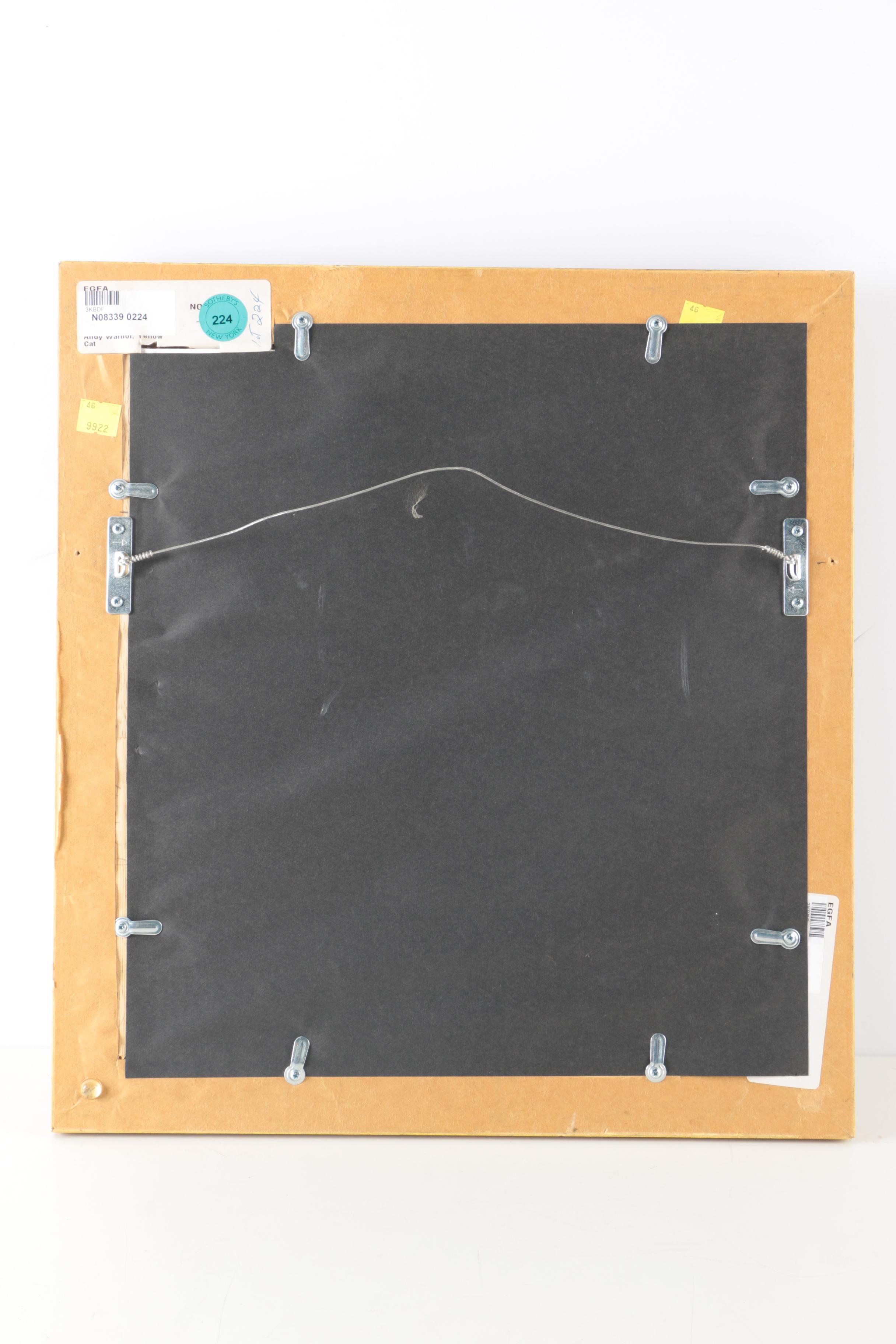 Hand-Colored Offset Lithograph After Andy Warhol "Sam"