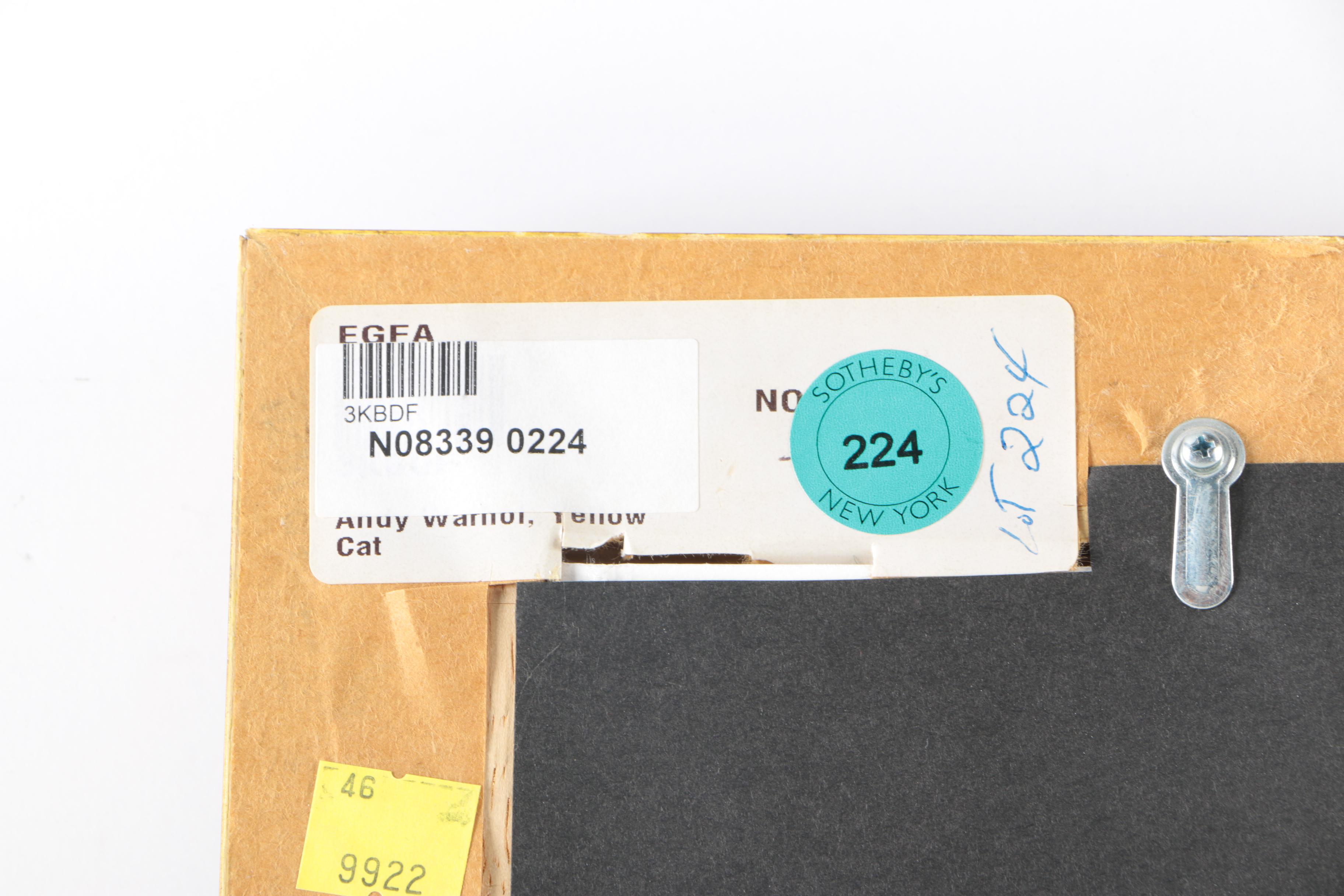 Hand-Colored Offset Lithograph After Andy Warhol "Sam"