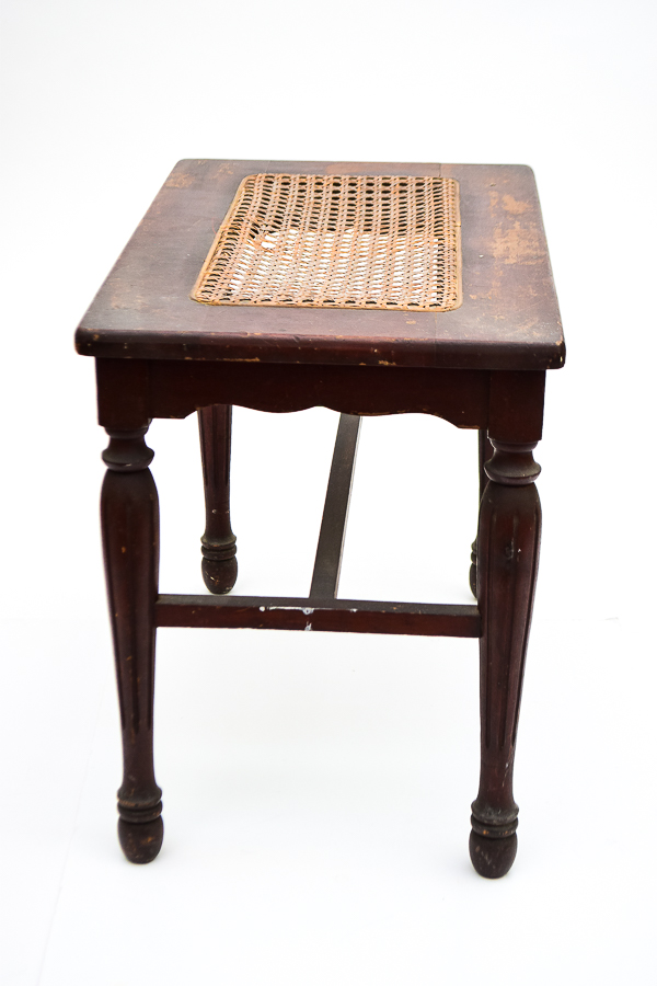 Vintage Cane Seat Bench