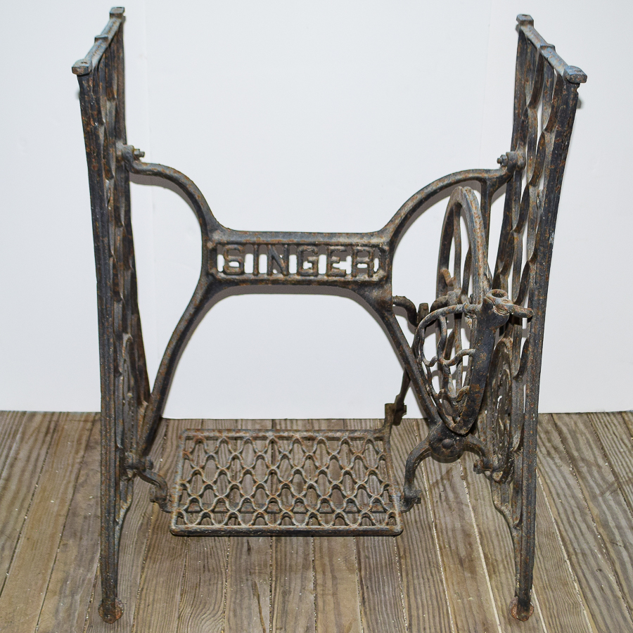 Vintage Cast Iron Singer Sewing Machine Base