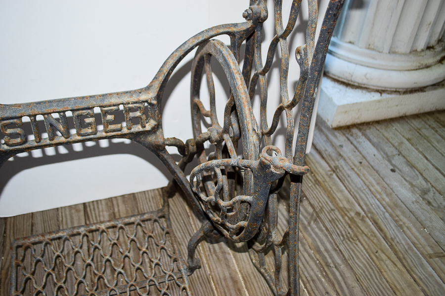 Vintage Cast Iron Singer Sewing Machine Base