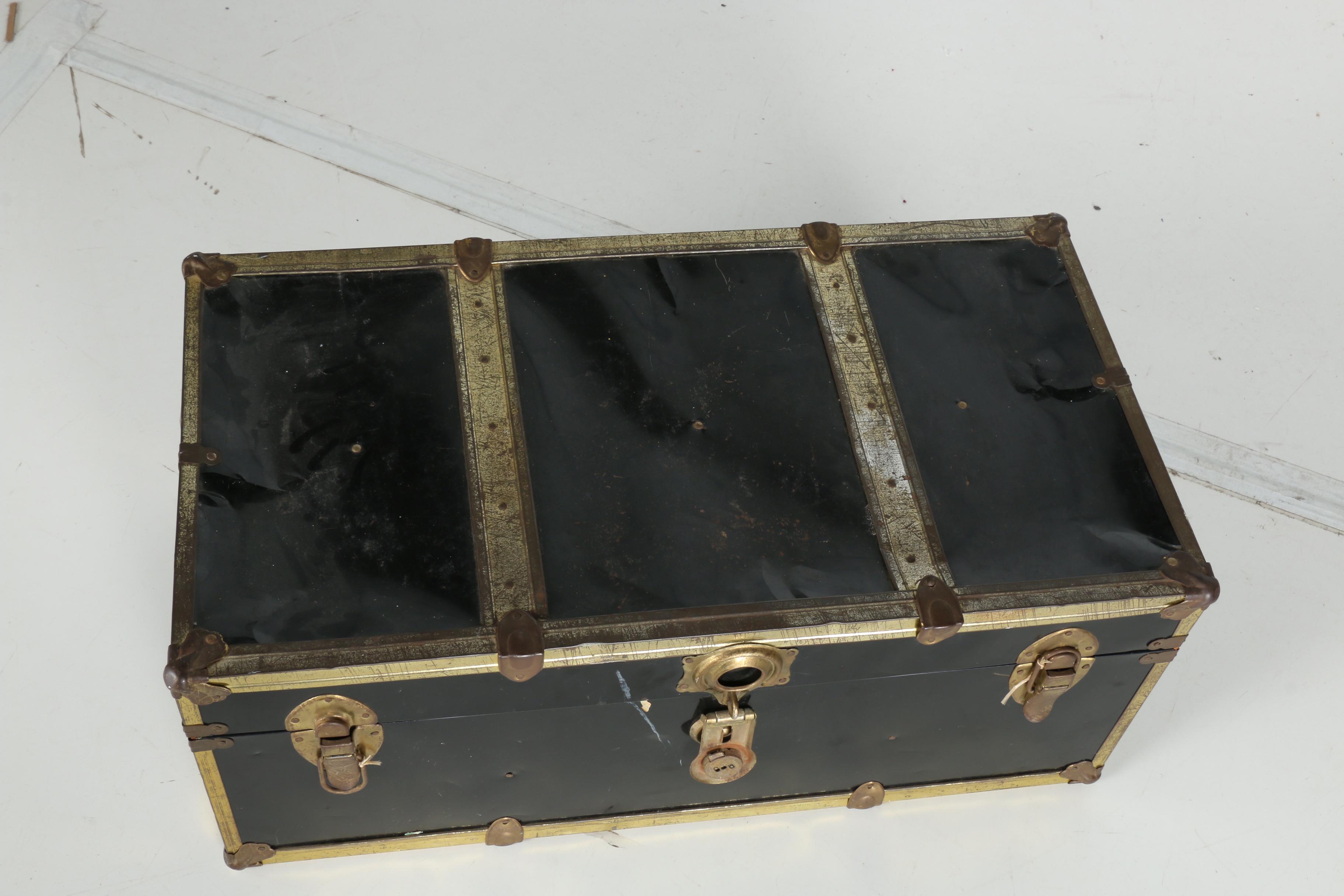 Vintage Metal Footlocker