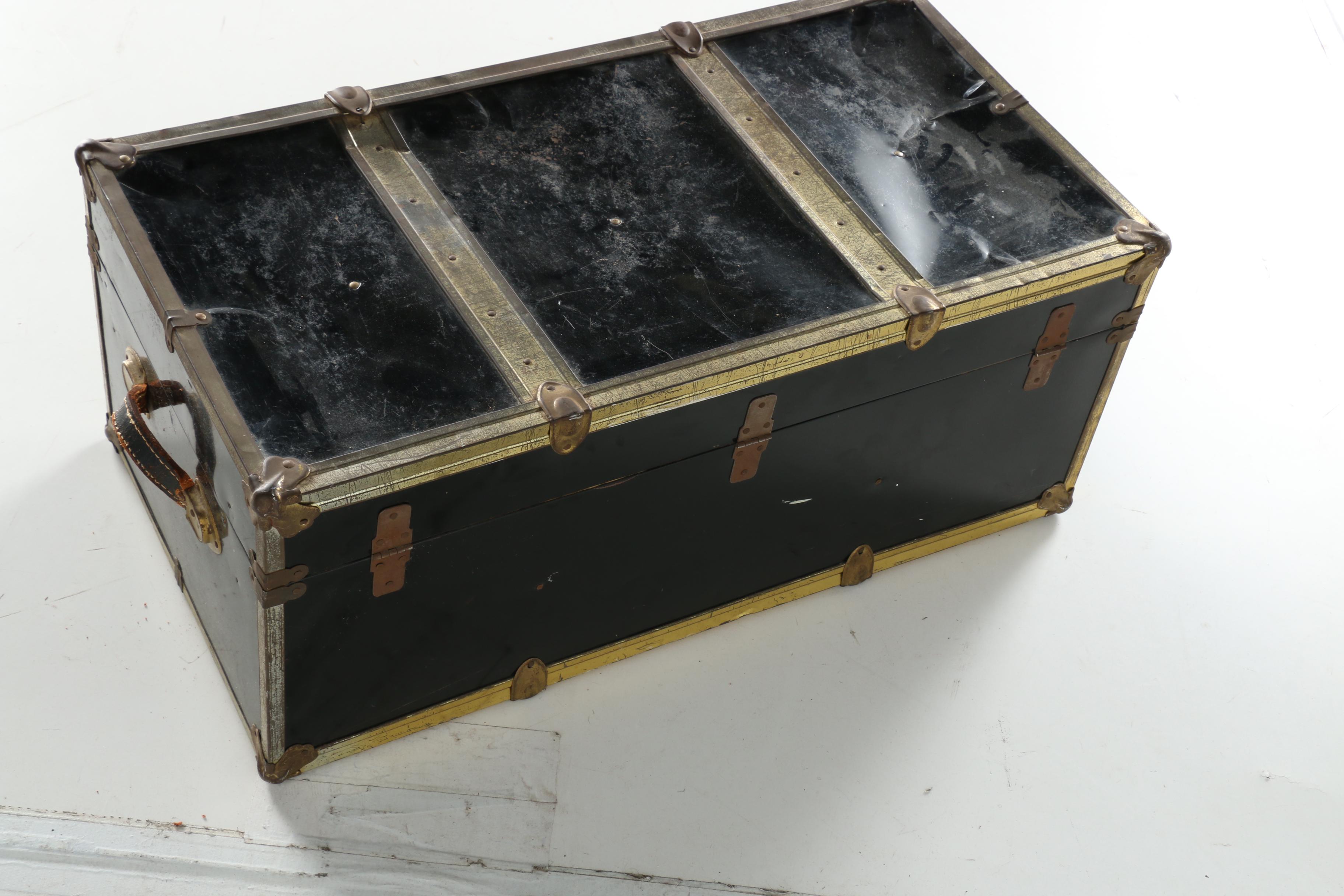 Vintage Metal Footlocker