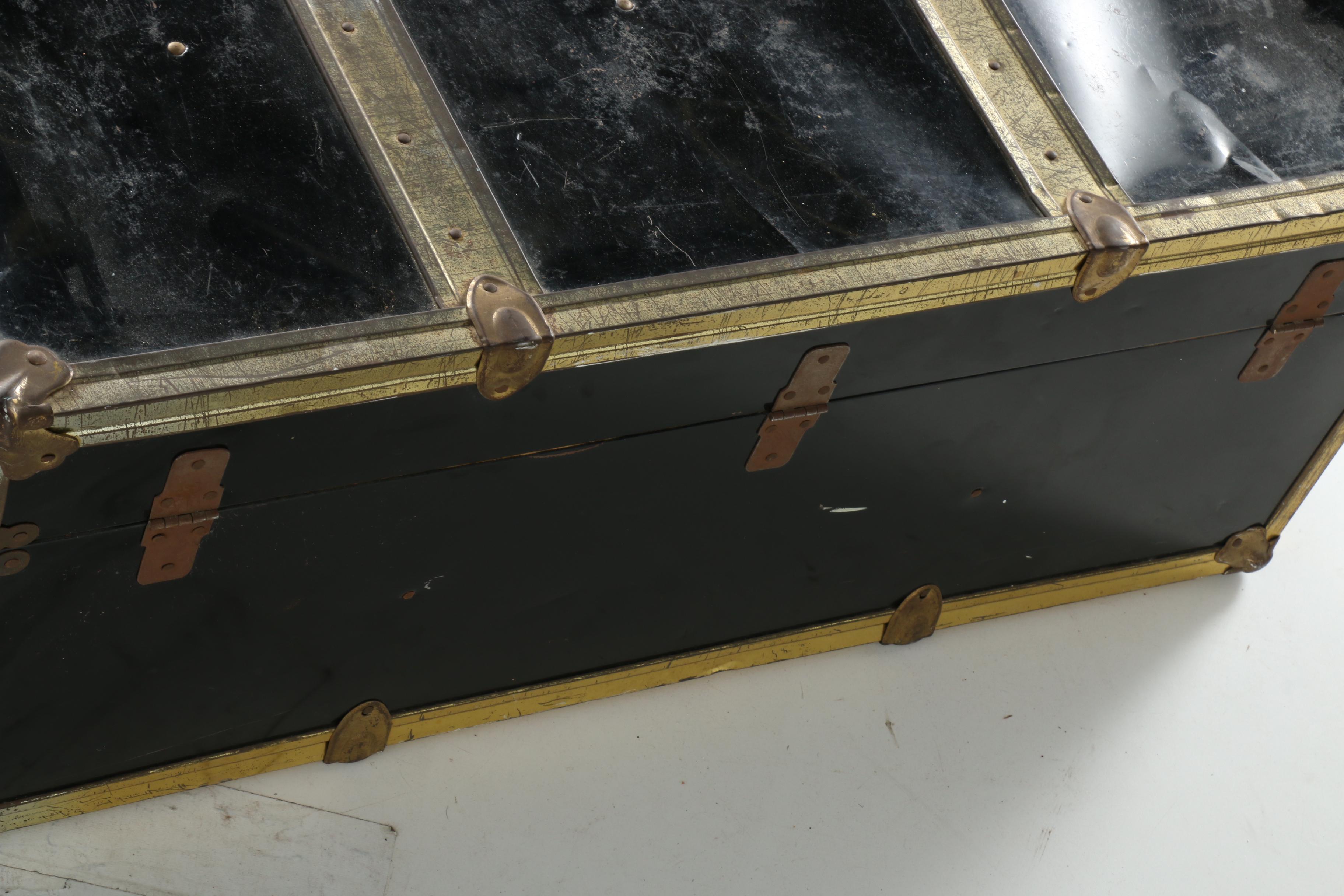 Vintage Metal Footlocker