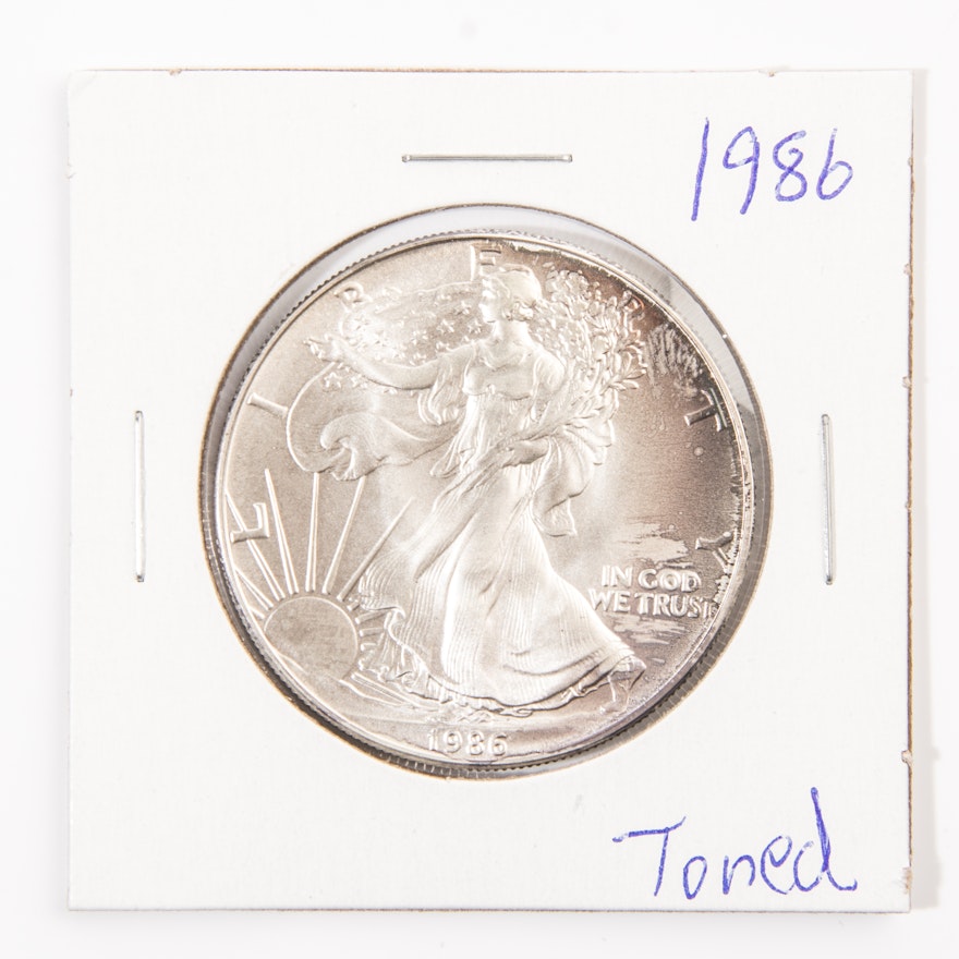 1986 Walking Liberty Silver Eagle Coin