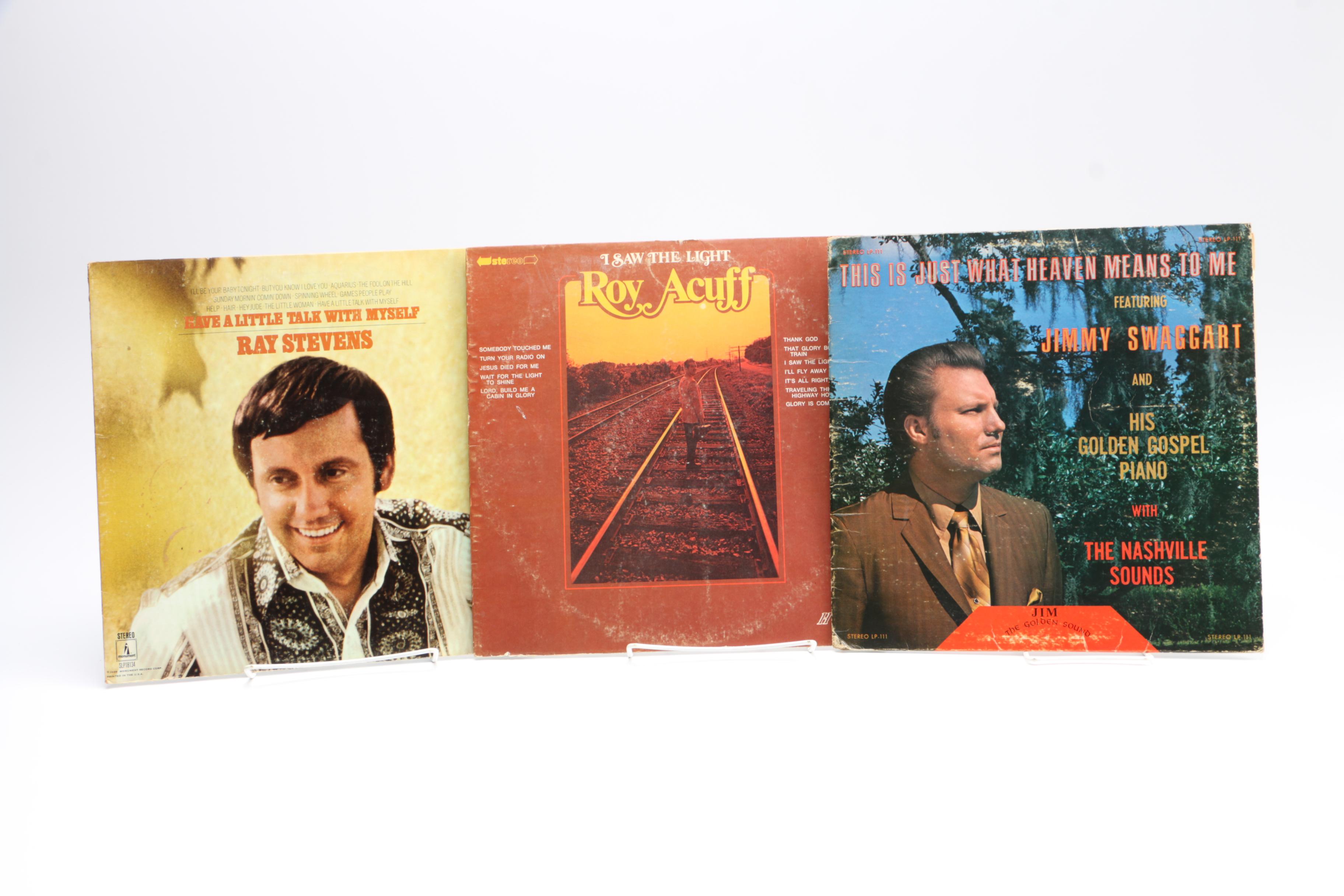 Assortment of 1960s-80s Country Music LPs