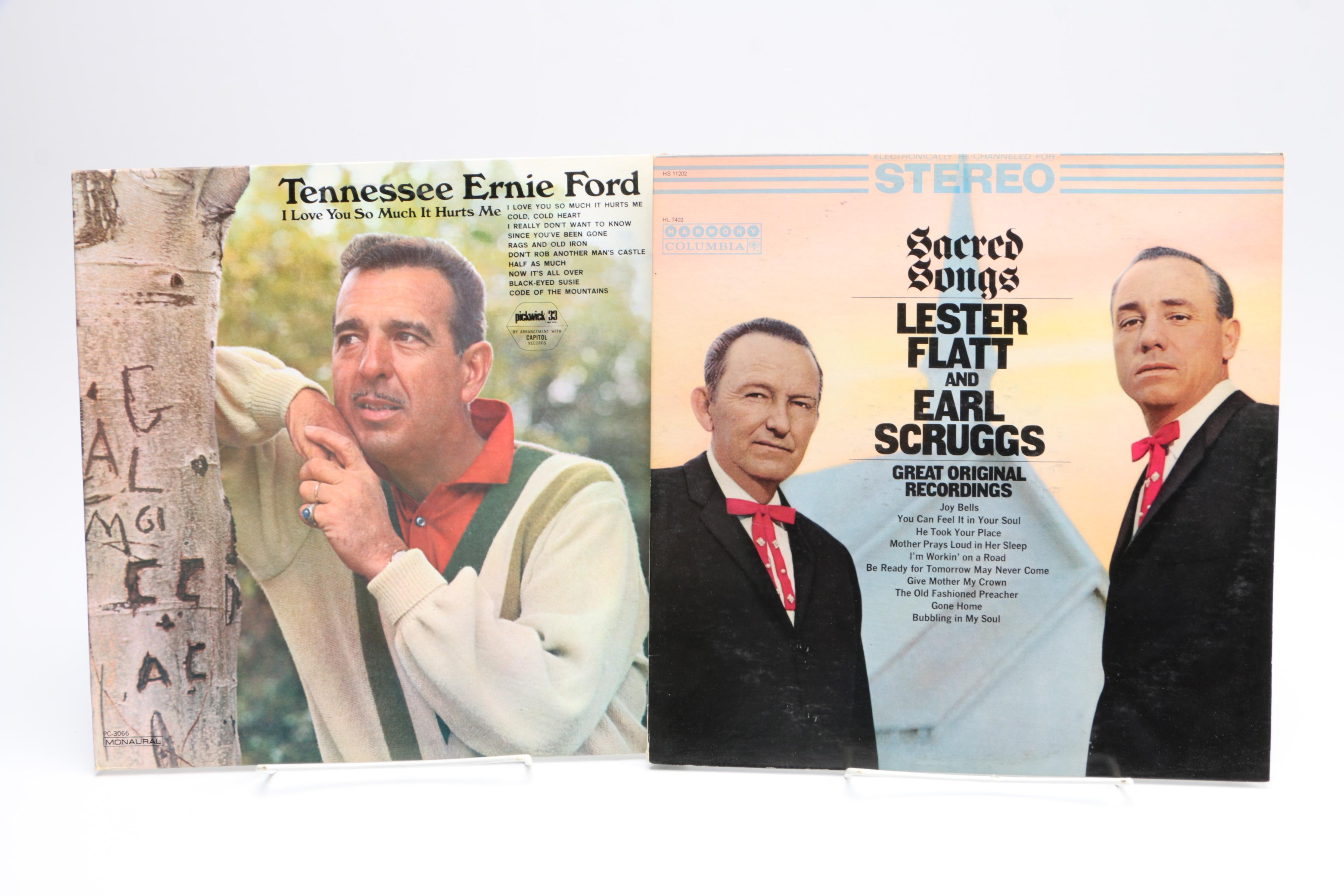 Assortment of 1960s-80s Country Music LPs