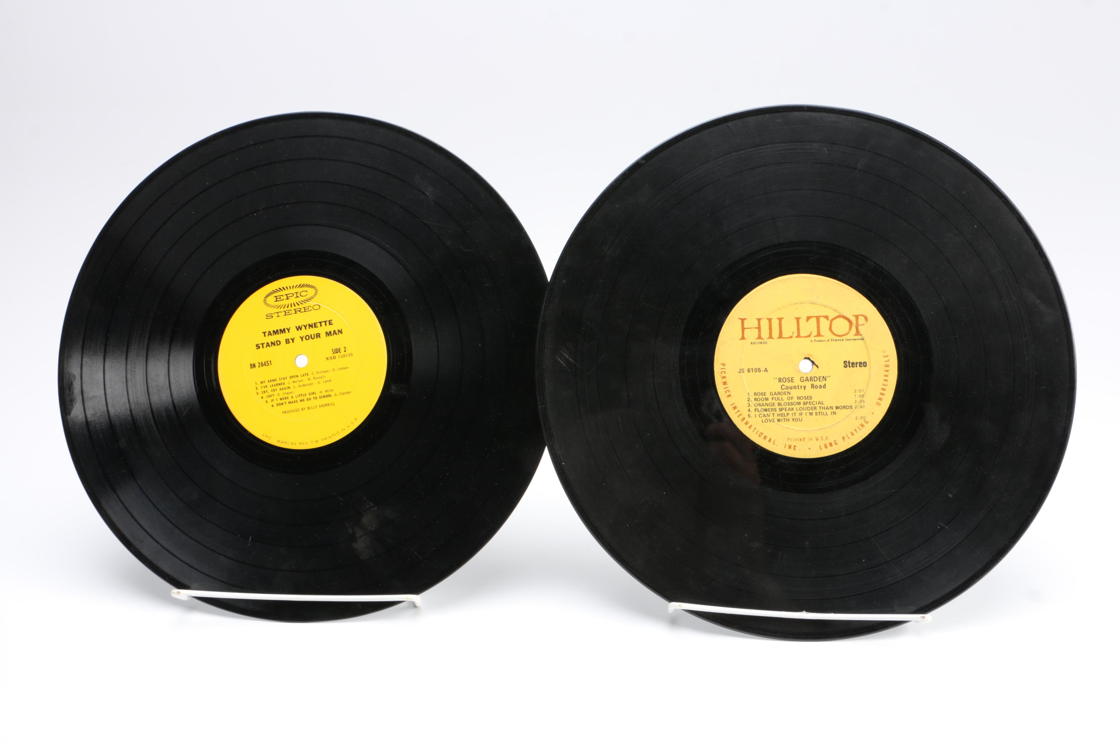 Assortment of 1960s-80s Country Music LPs