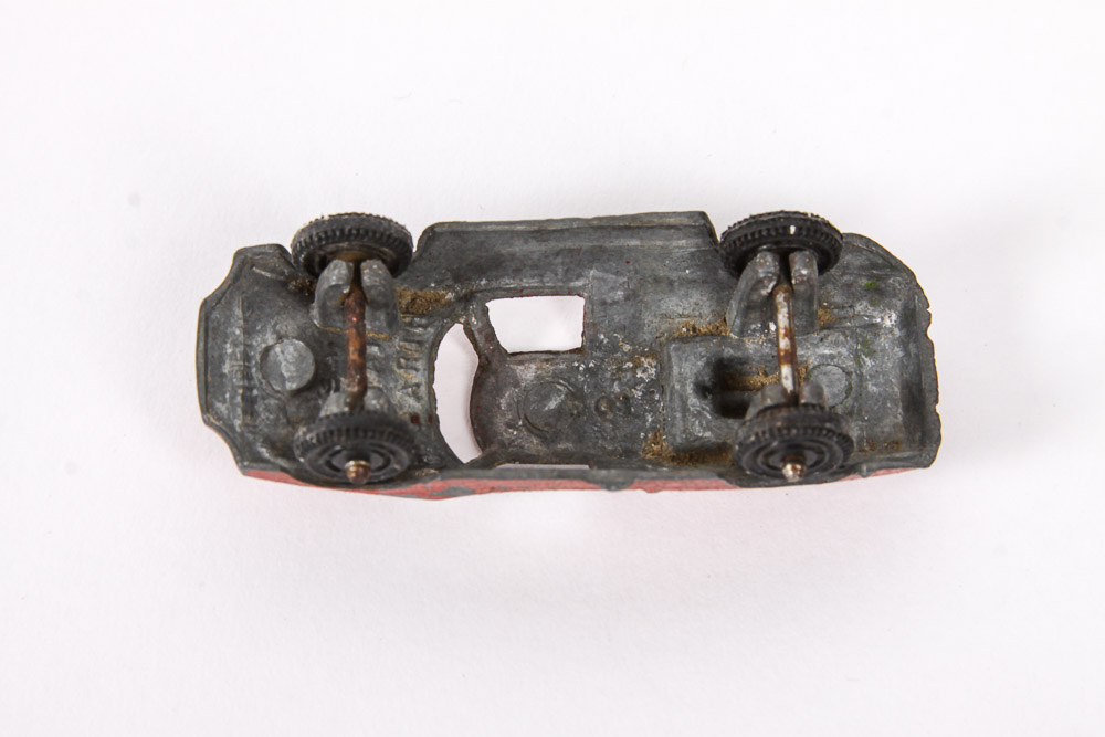 Vintage Die-Cast Toy Cars and Trailer