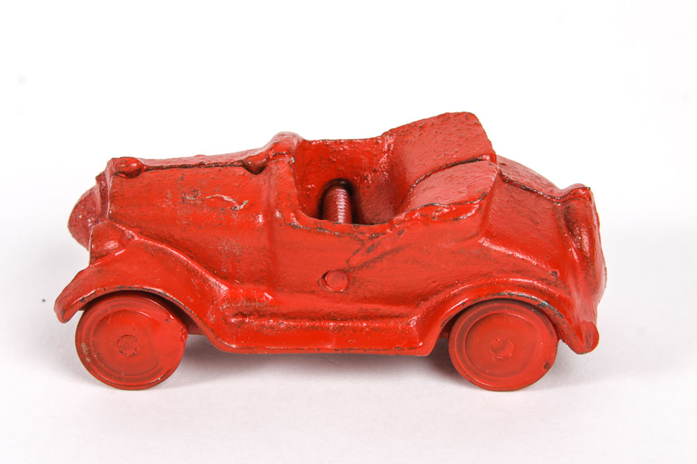 Vintage Die-Cast Toy Cars and Trailer