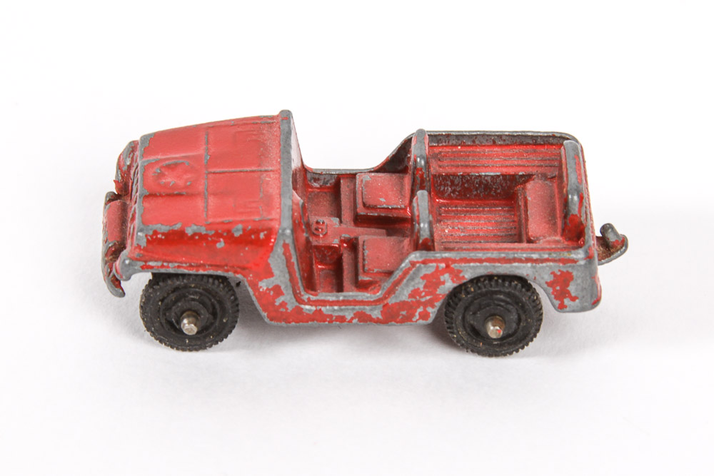 Vintage Die-Cast Toy Cars and Trailer