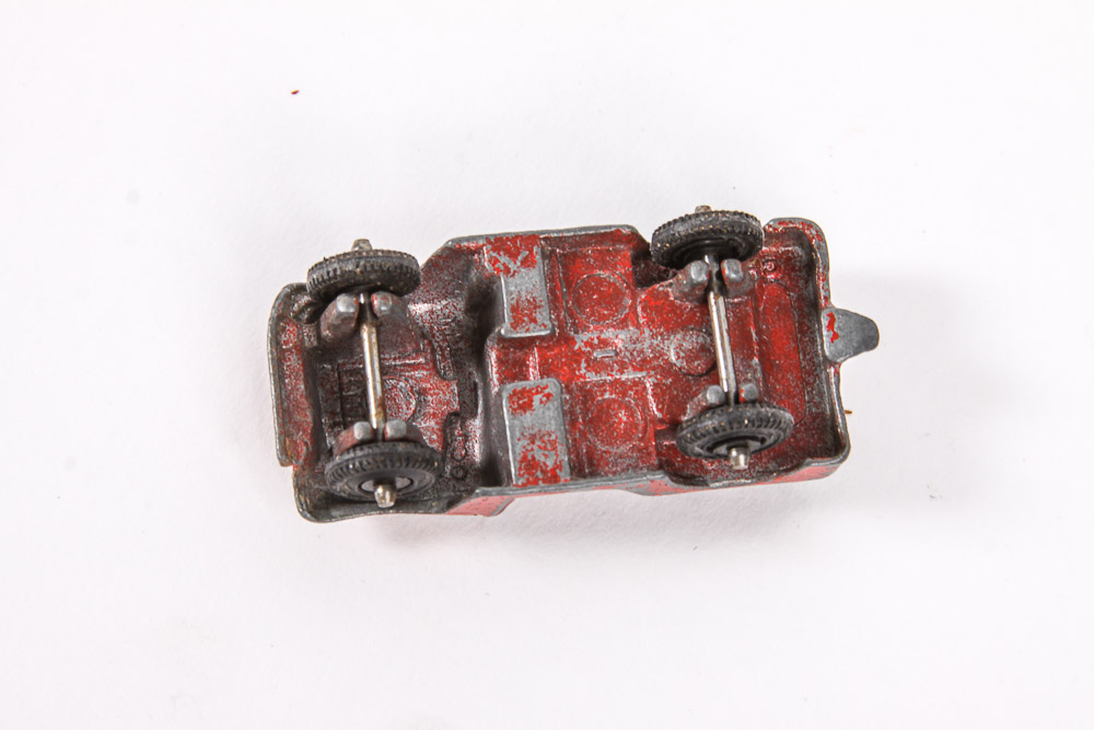 Vintage Die-Cast Toy Cars and Trailer