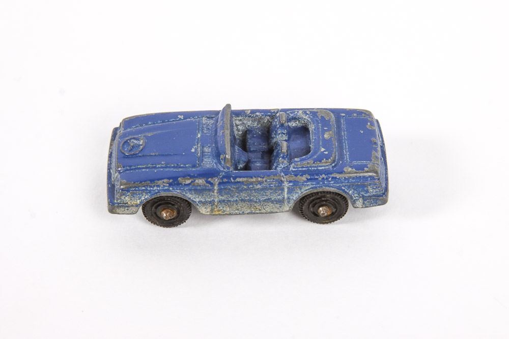 Vintage Die-Cast Toy Cars and Trailer