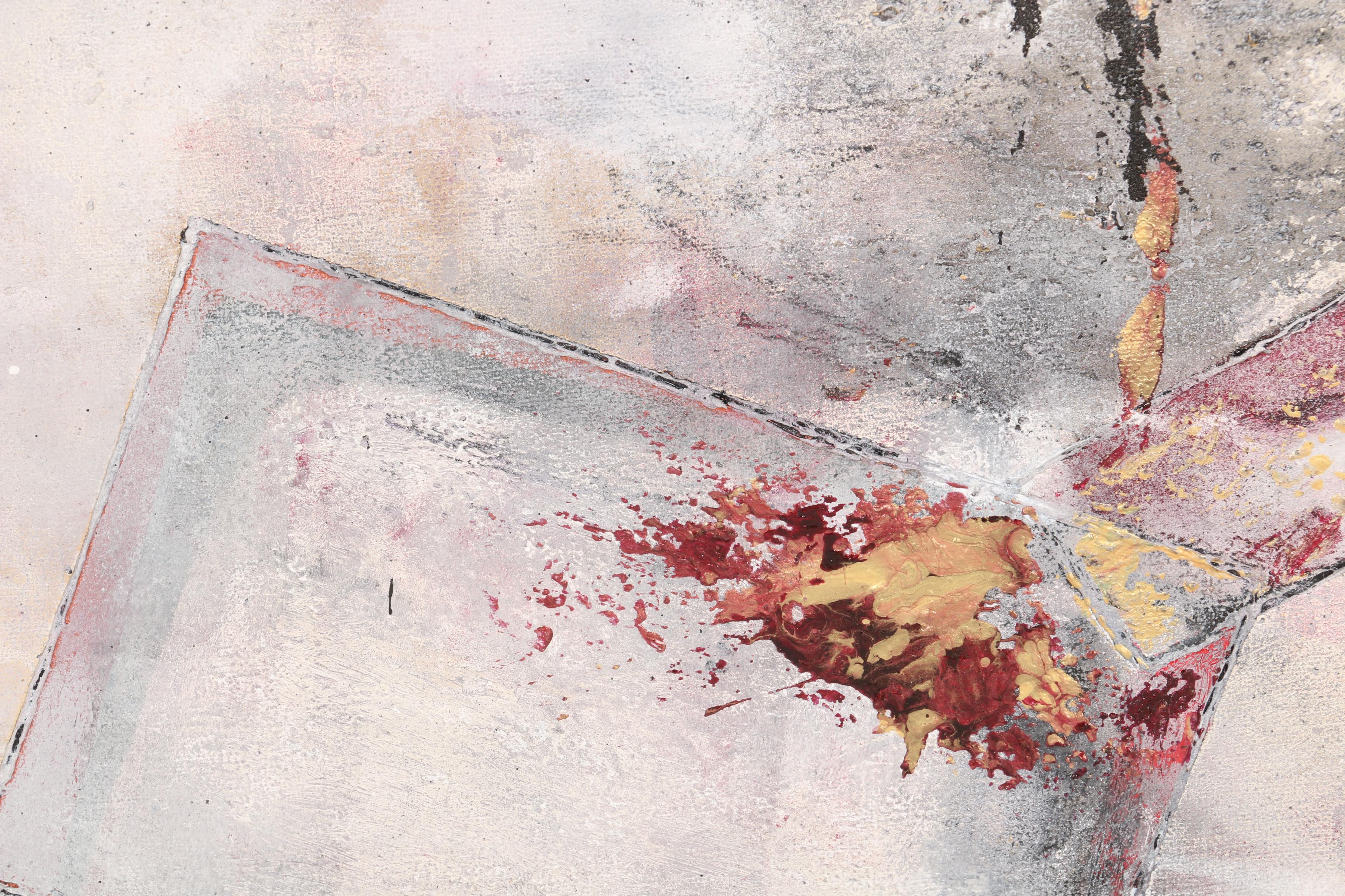 Wyatt Tan Mixed Media on Canvas Abstract Paintings