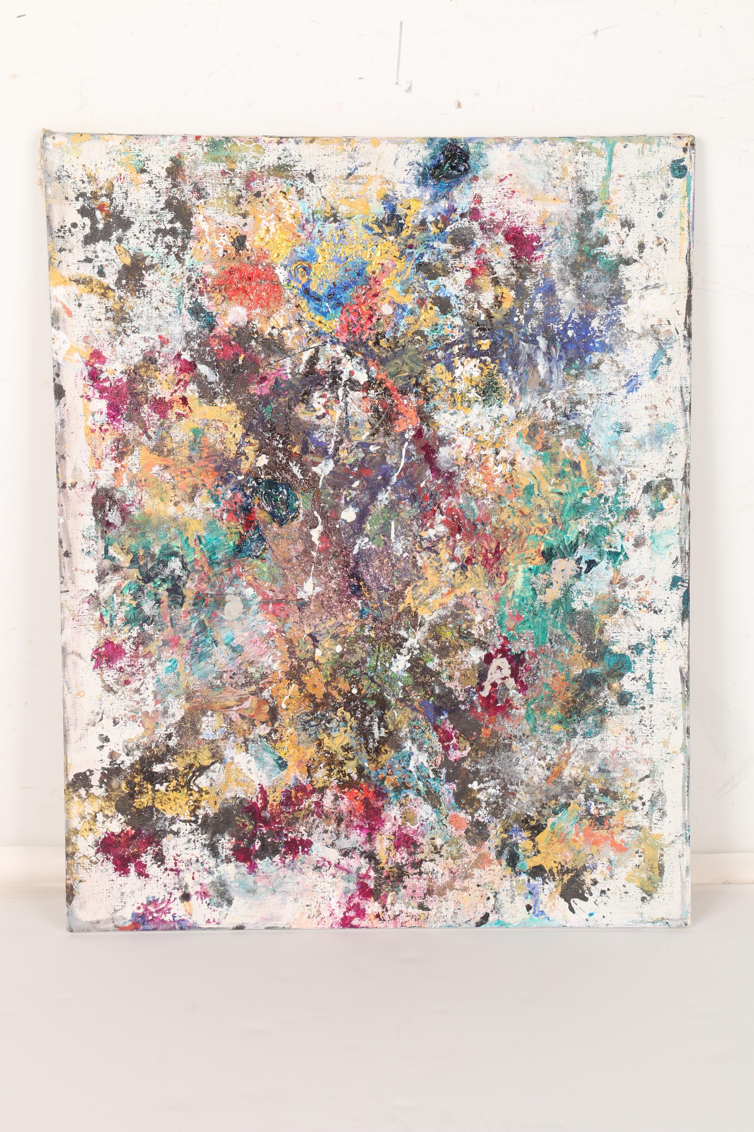 Wyatt Tan Mixed Media on Canvas Abstract Paintings