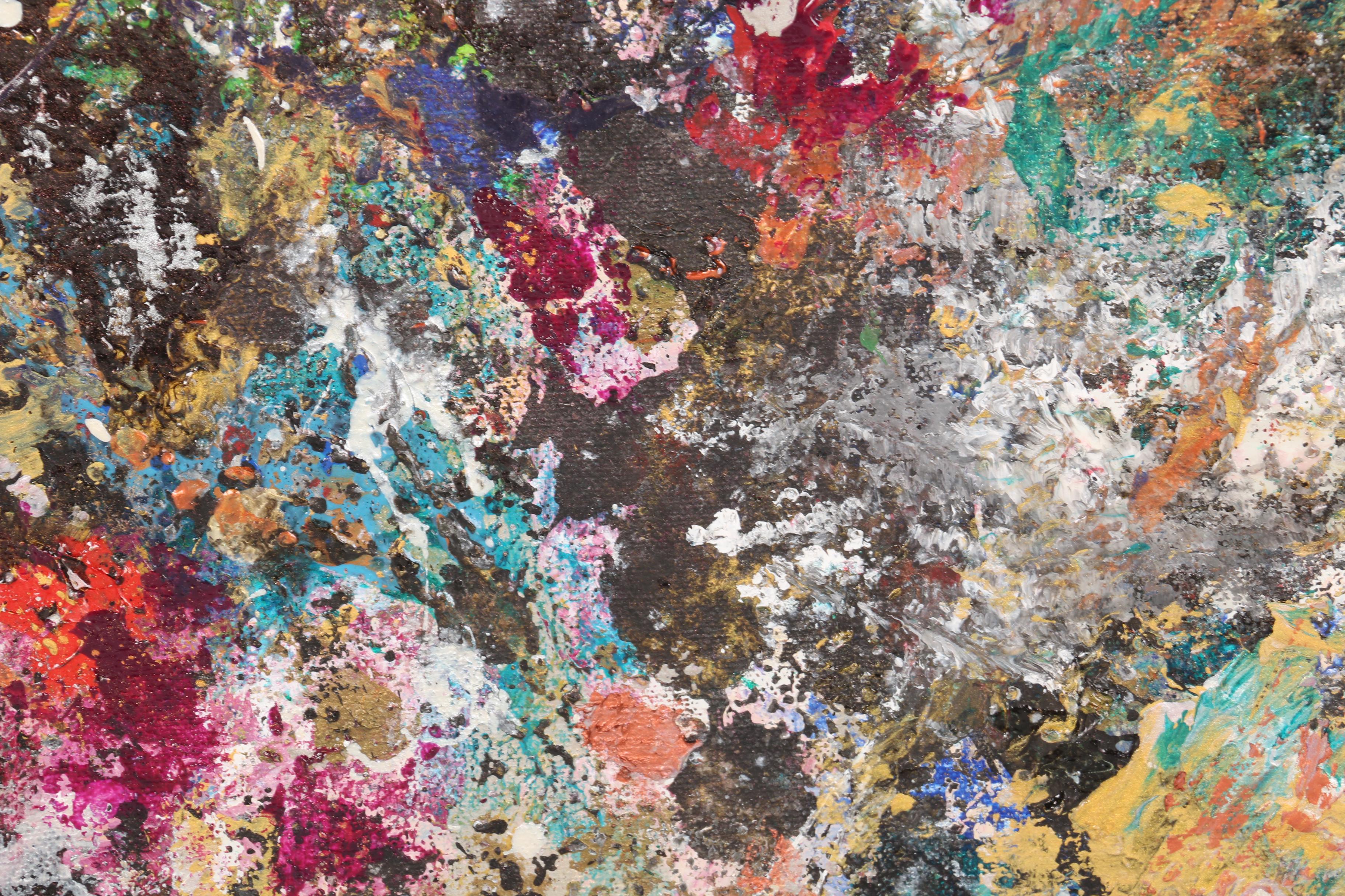 Wyatt Tan Mixed Media on Canvas Abstract Paintings