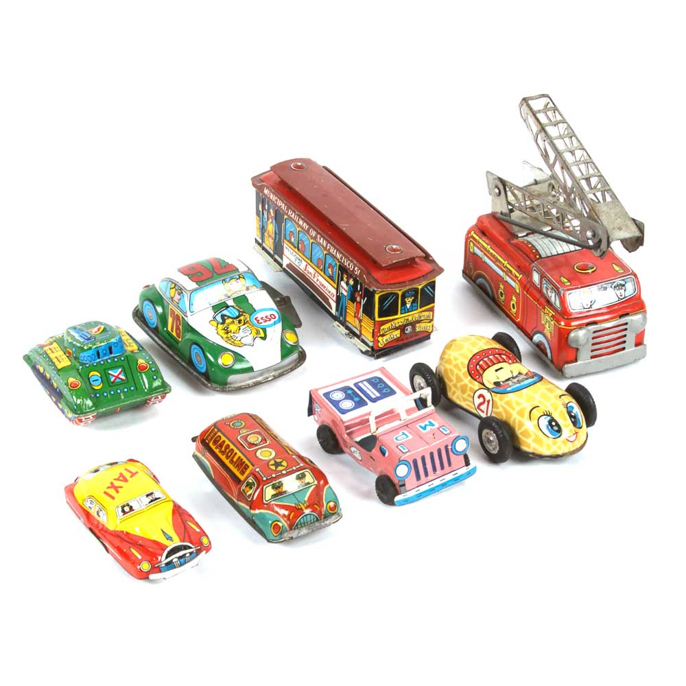 Vintage Tin Toy Cars
