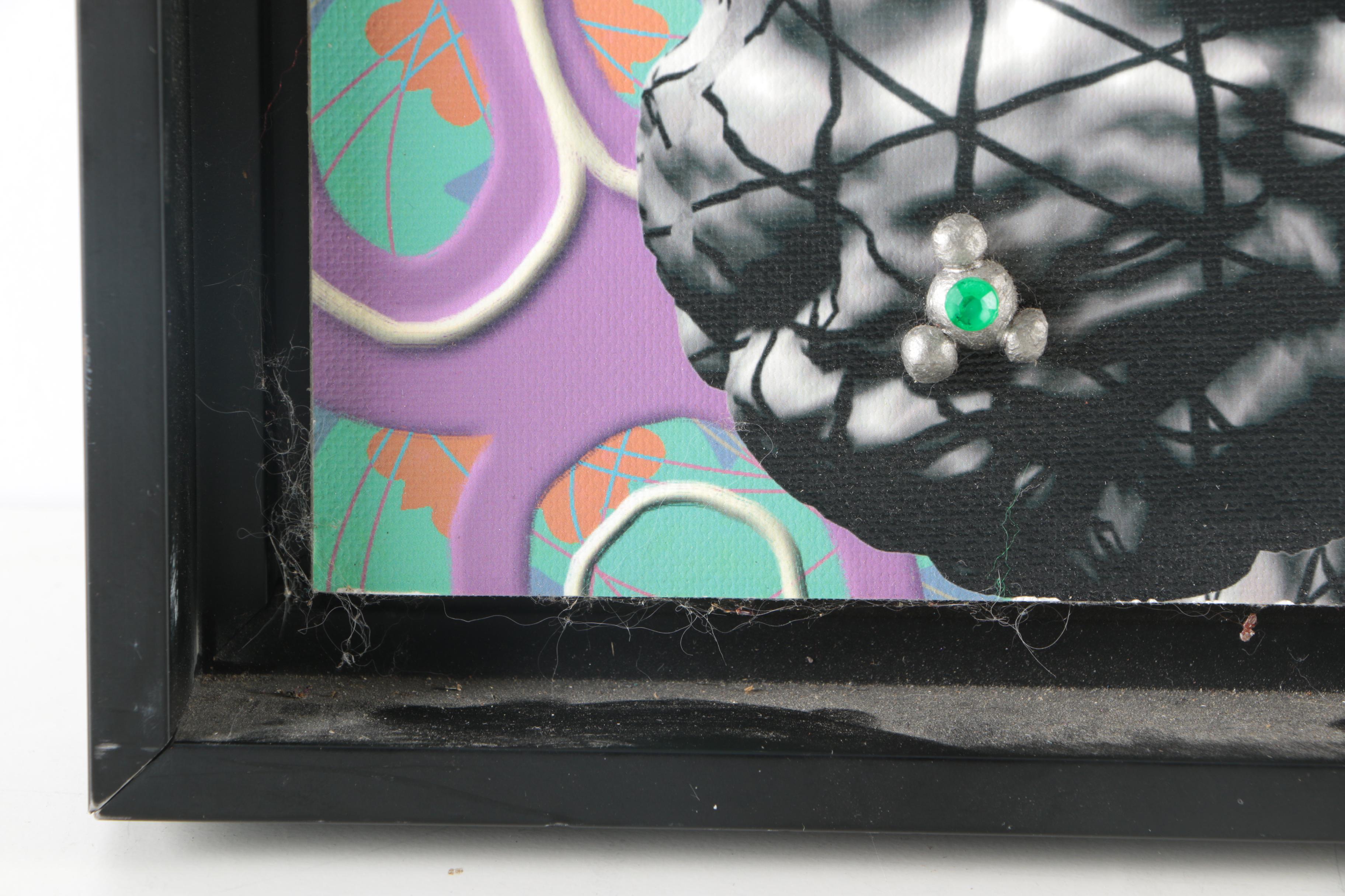 Carl Van Brunt Mixed Media on Board "What's Up?"