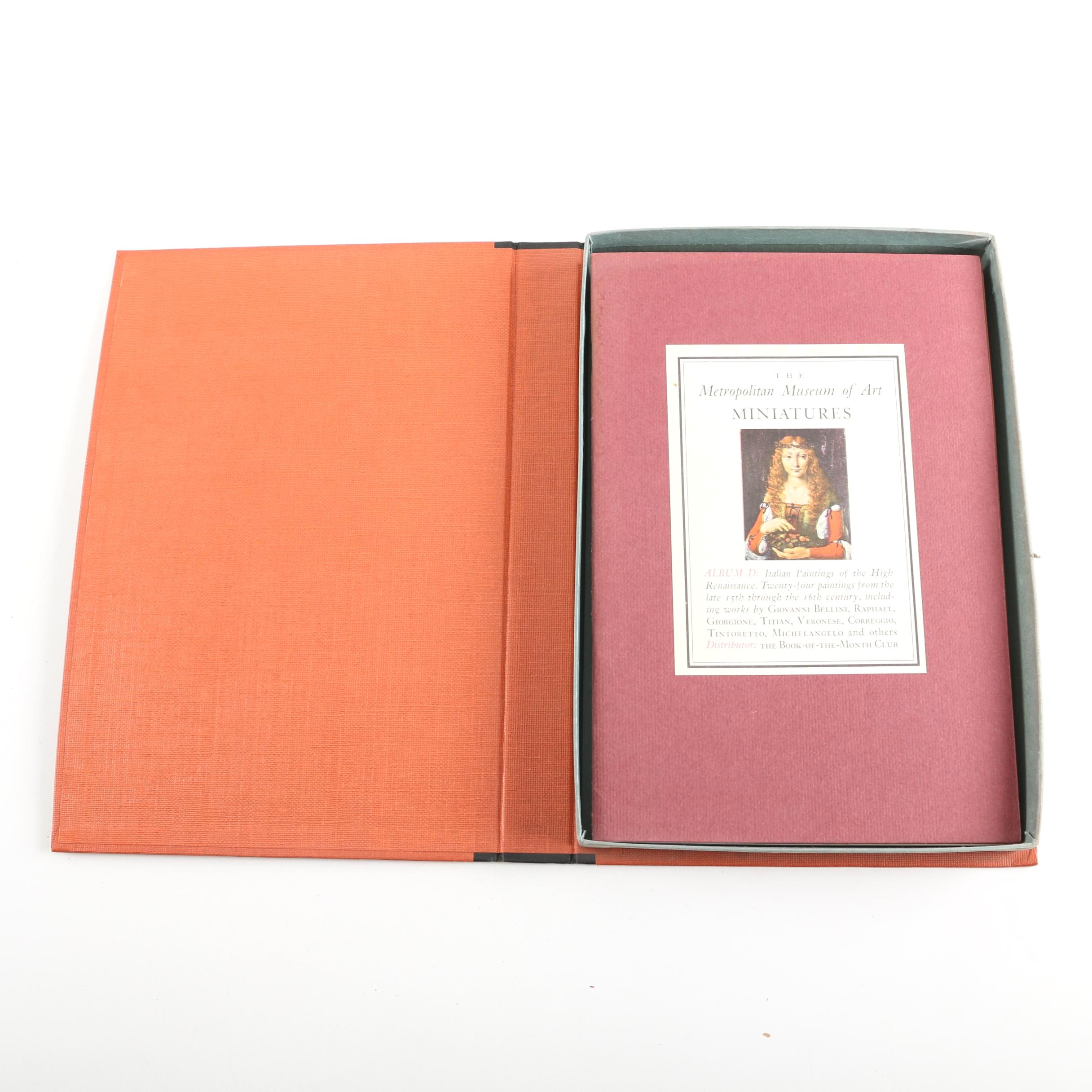 Metropolitan Museum of Art "Album of Miniatures" With Pamphlets  D, P, B, U, and N