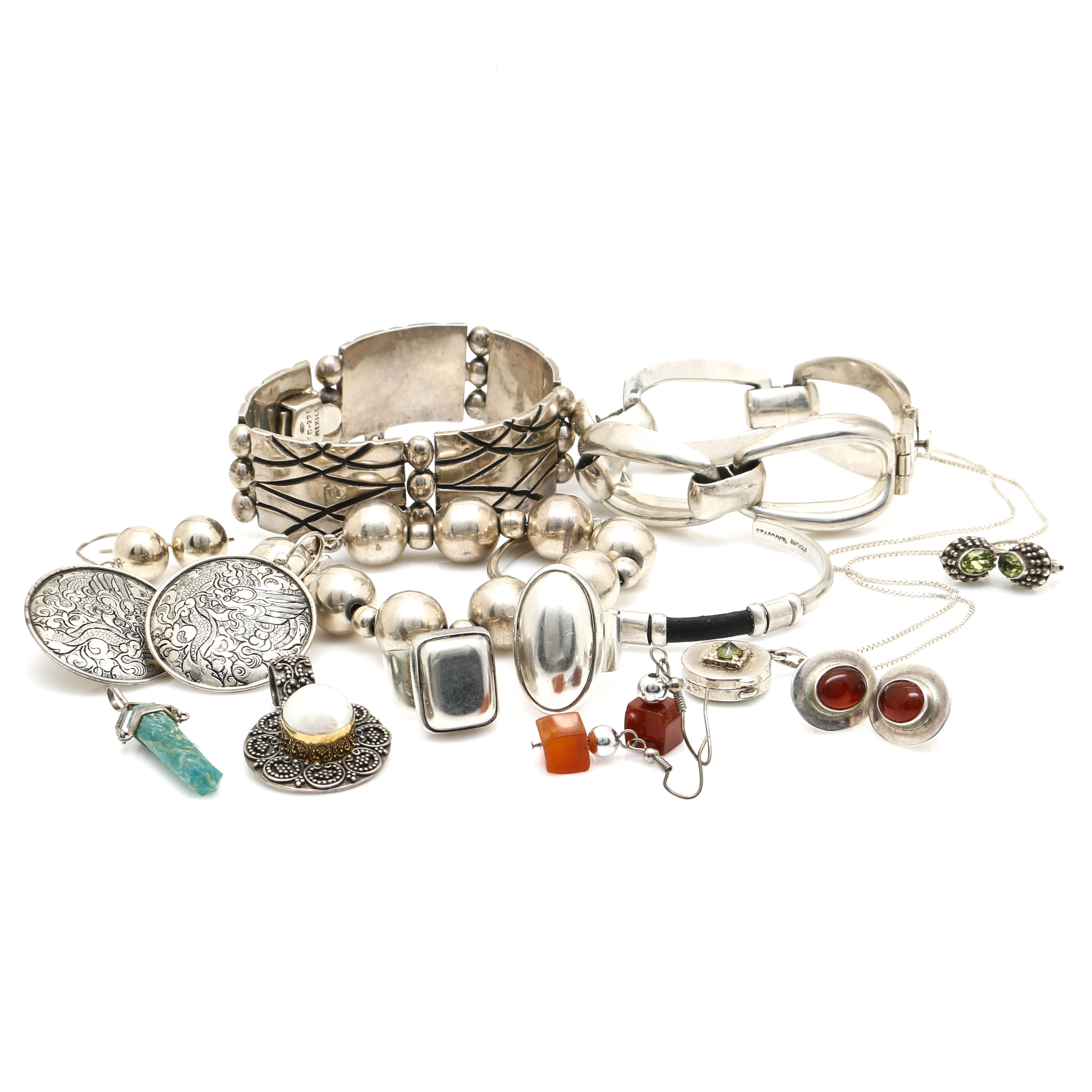 Assortment of Sterling Silver Jewelry