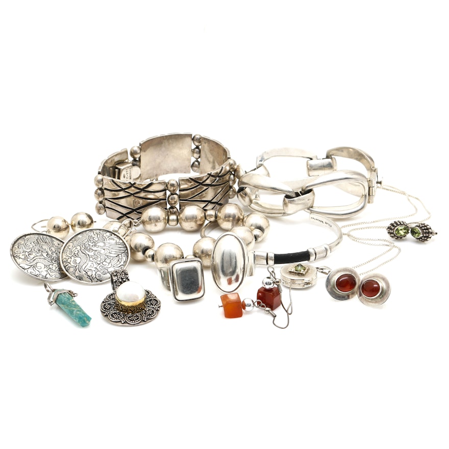 Assortment of Sterling Silver Jewelry