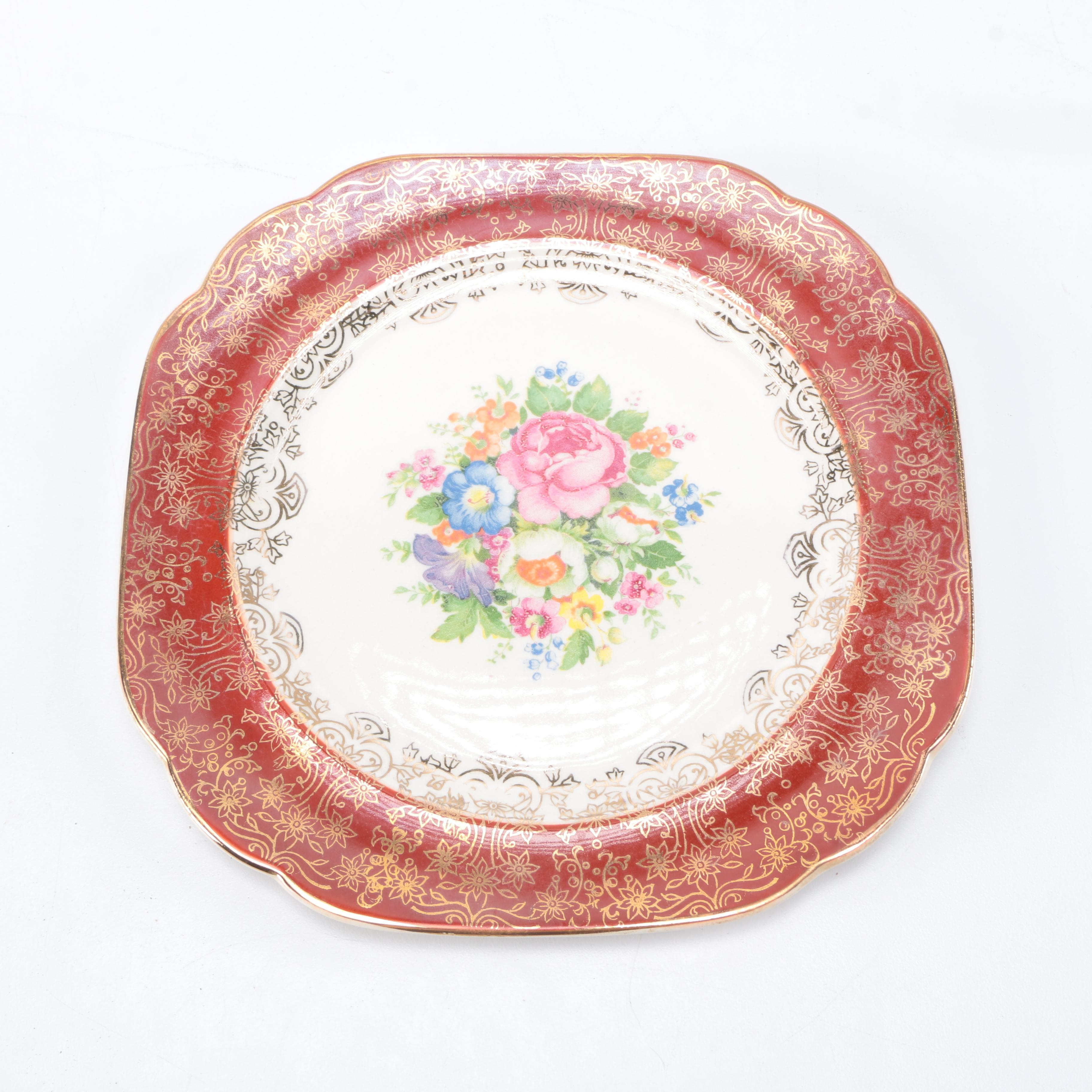 Mid Century 23K Gold Trimmed Salem "Symphony" China Plates