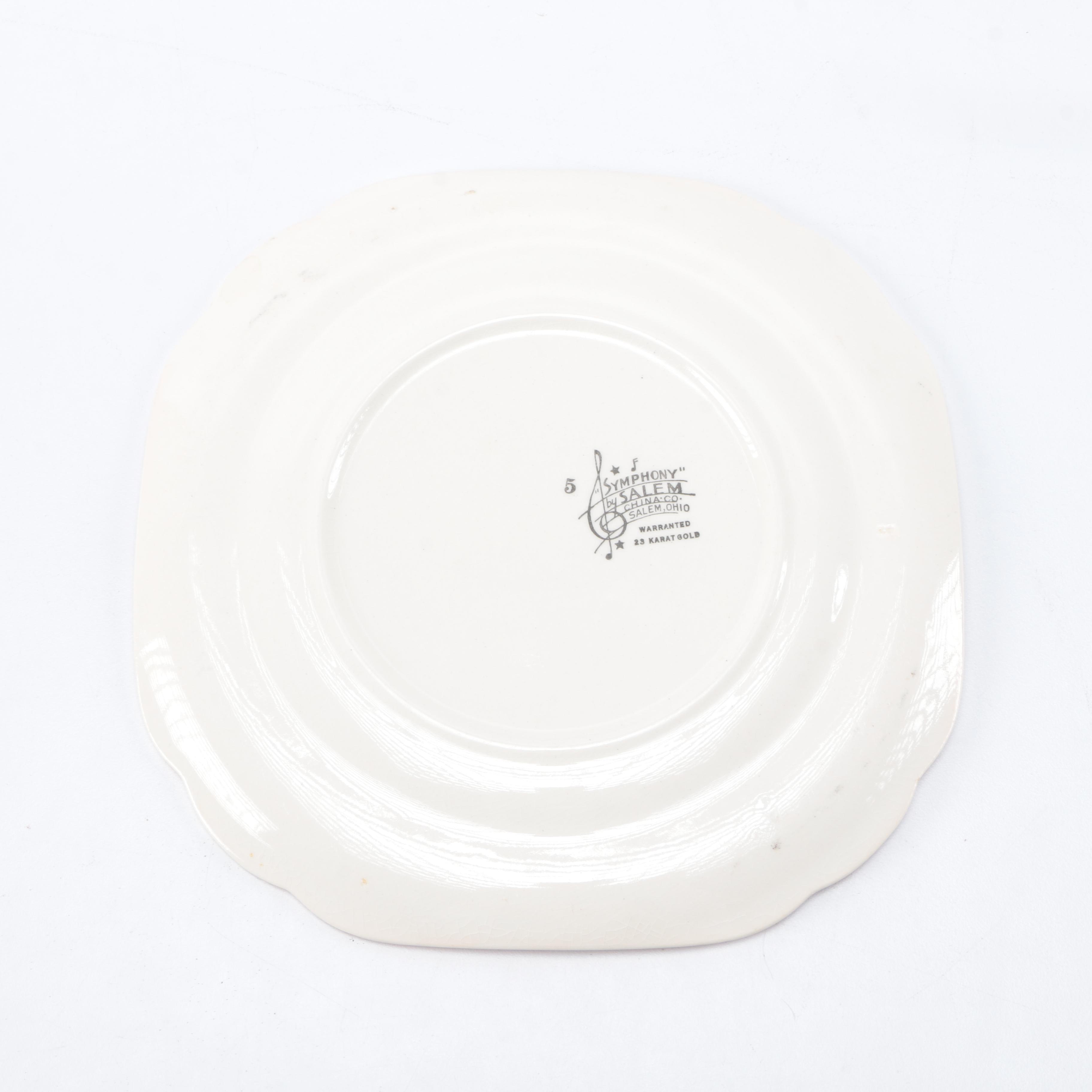 Mid Century 23K Gold Trimmed Salem "Symphony" China Plates