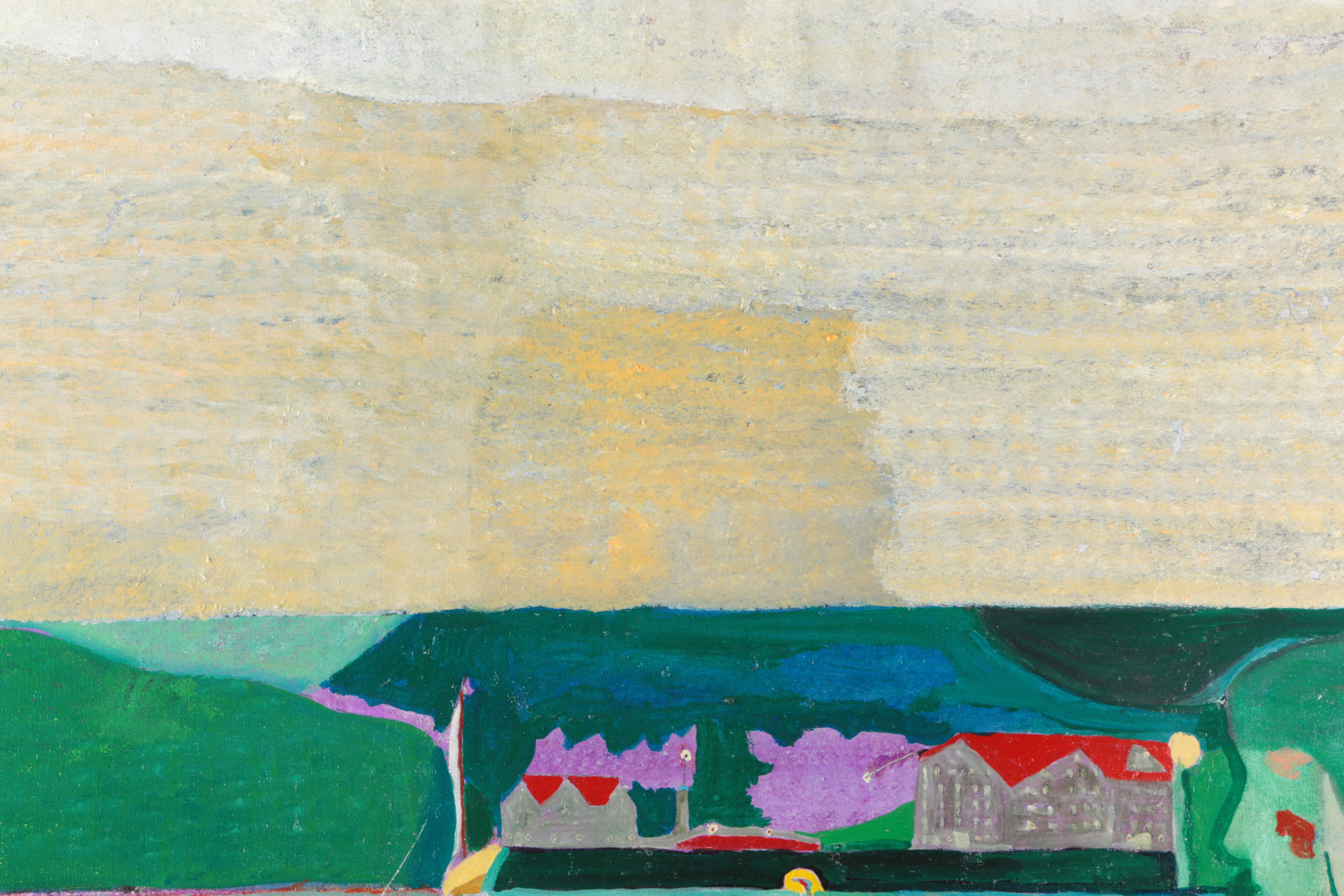 Joan Abelove Oil Painting on Canvas "Poem"