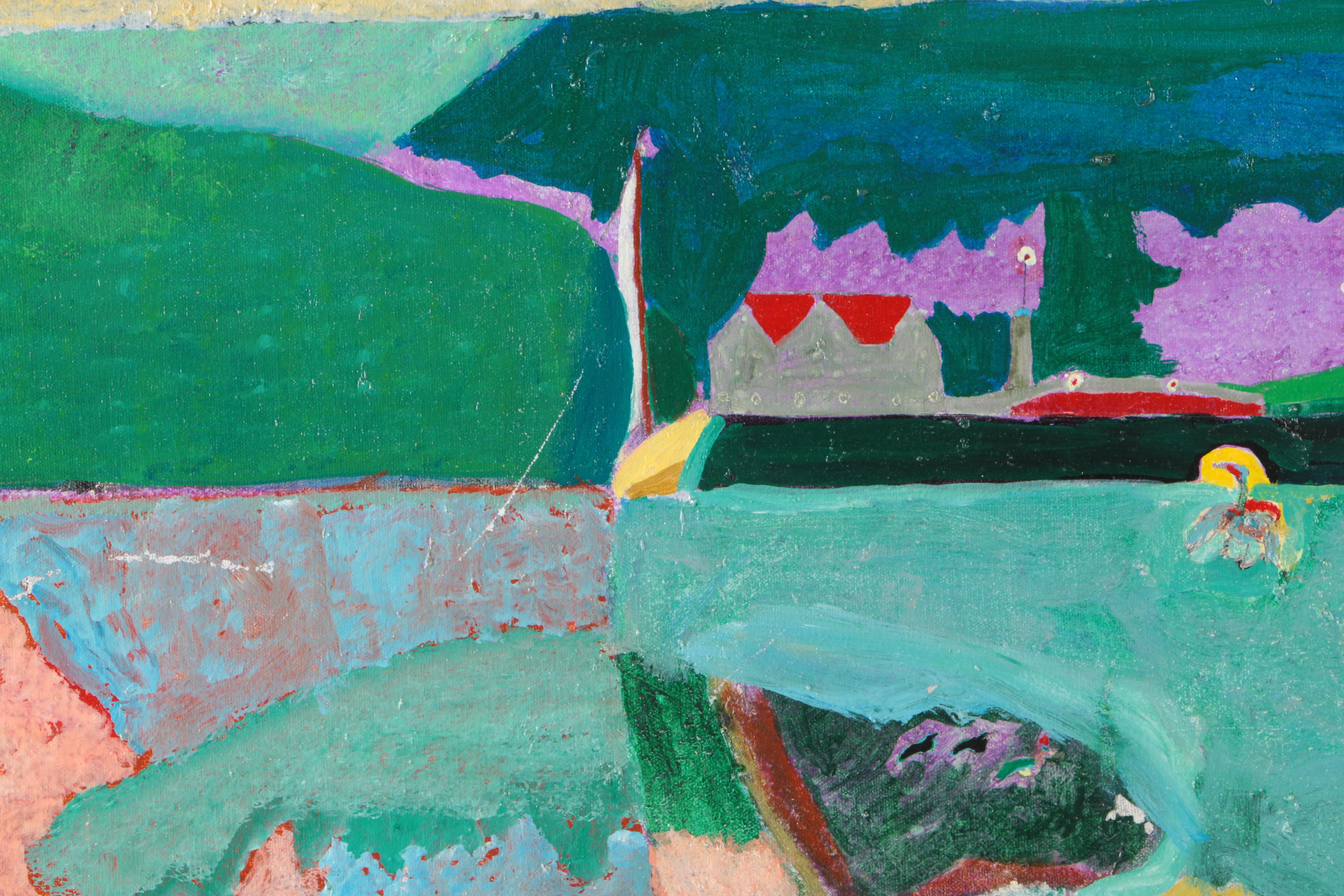 Joan Abelove Oil Painting on Canvas "Poem"