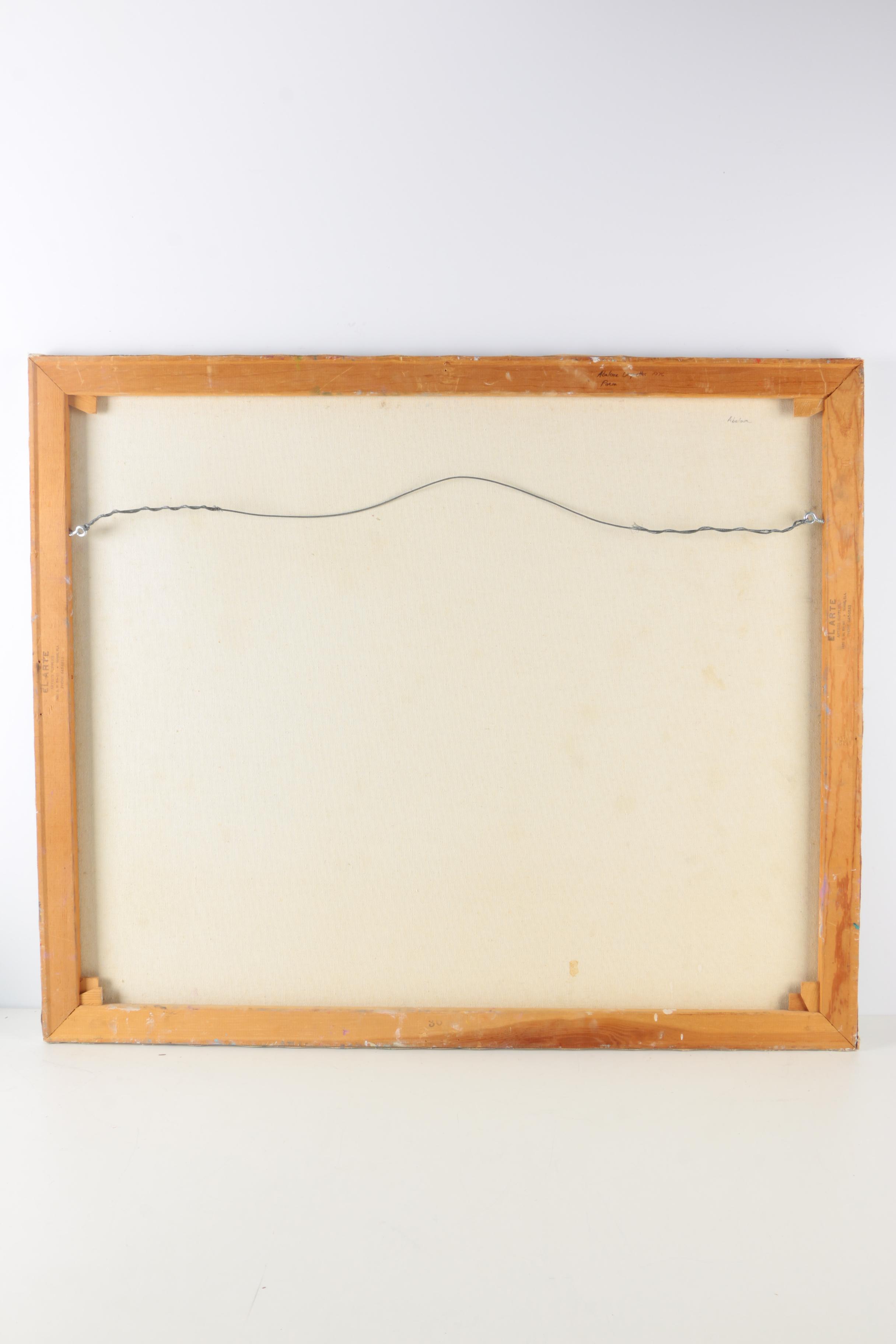 Joan Abelove Oil Painting on Canvas "Poem"