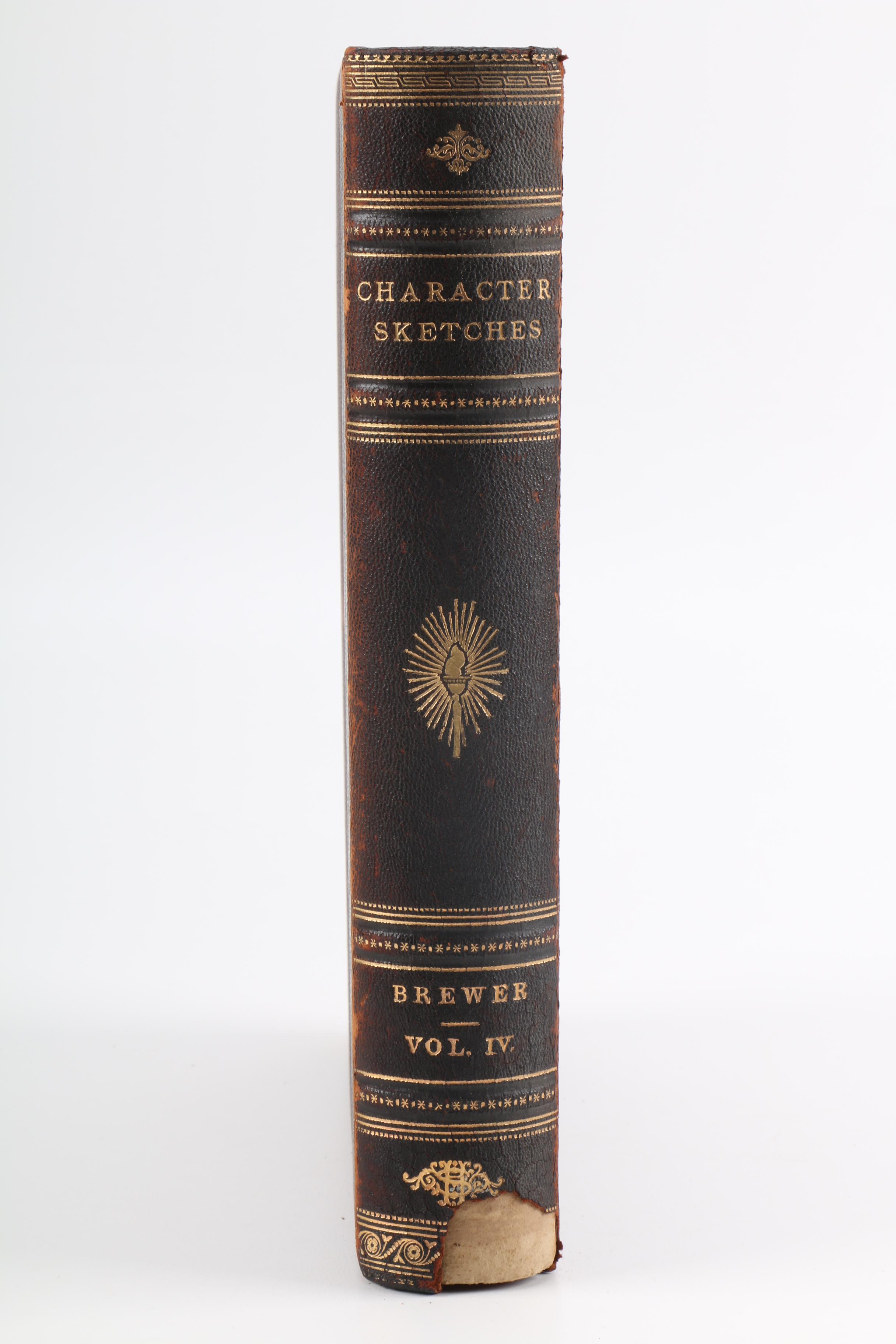 1892 Revised Edition of "Character Sketches of Romance Fiction and the Drama" Volume IV