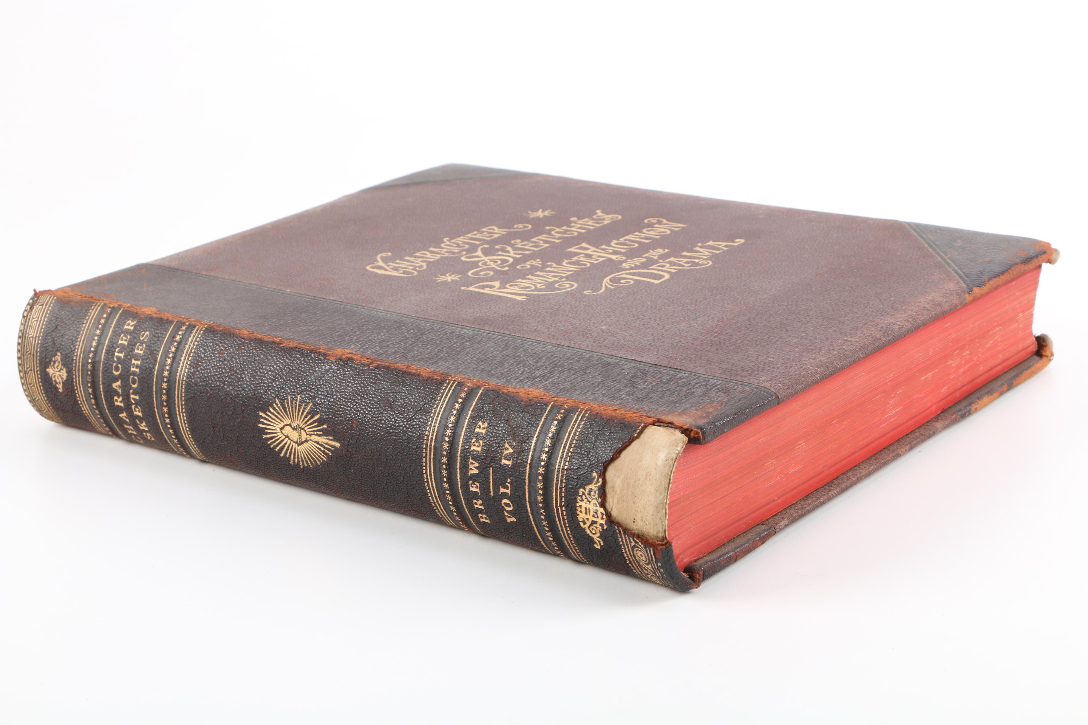 1892 Revised Edition of "Character Sketches of Romance Fiction and the Drama" Volume IV