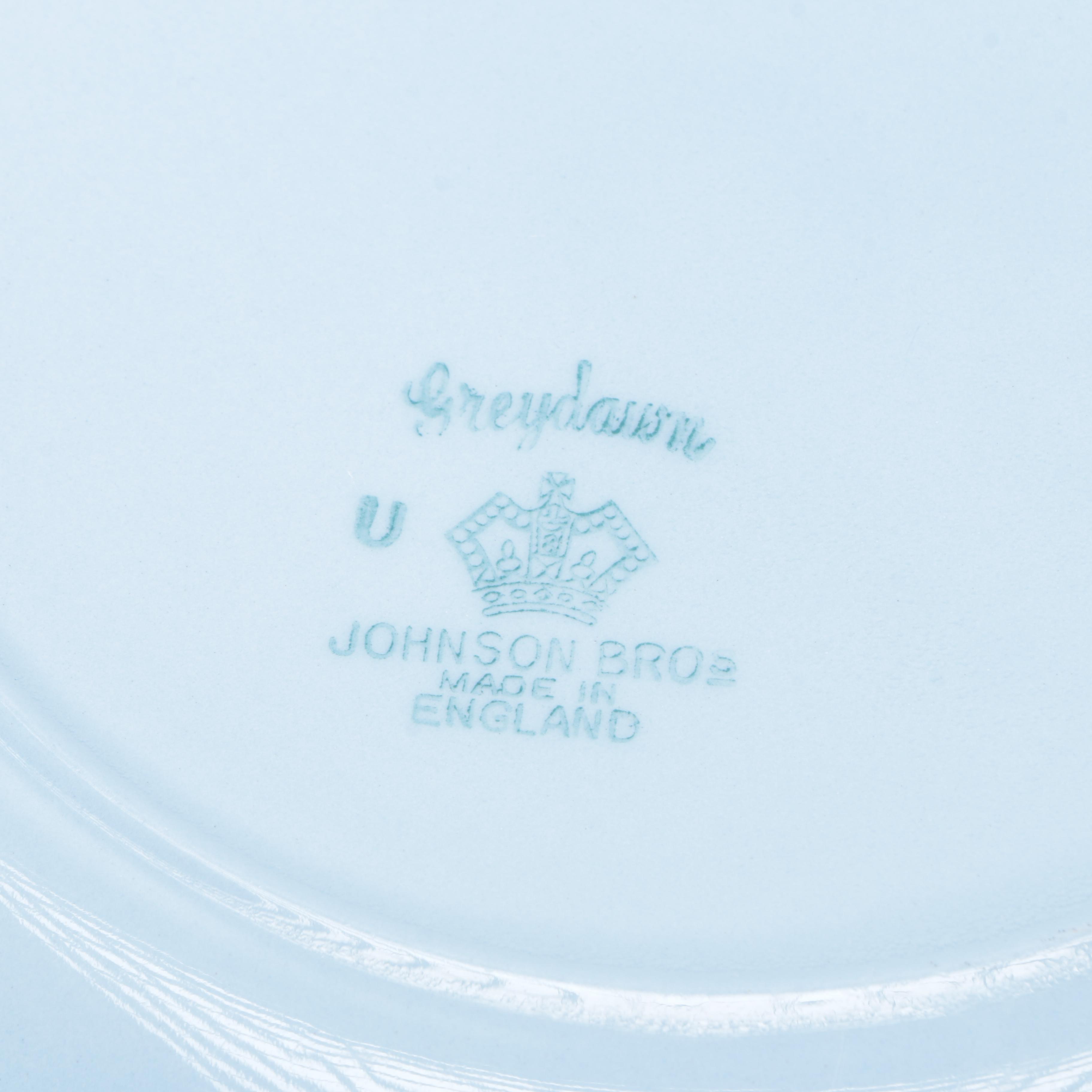 Assorted "Greydawn" Johnson Brothers China Pieces