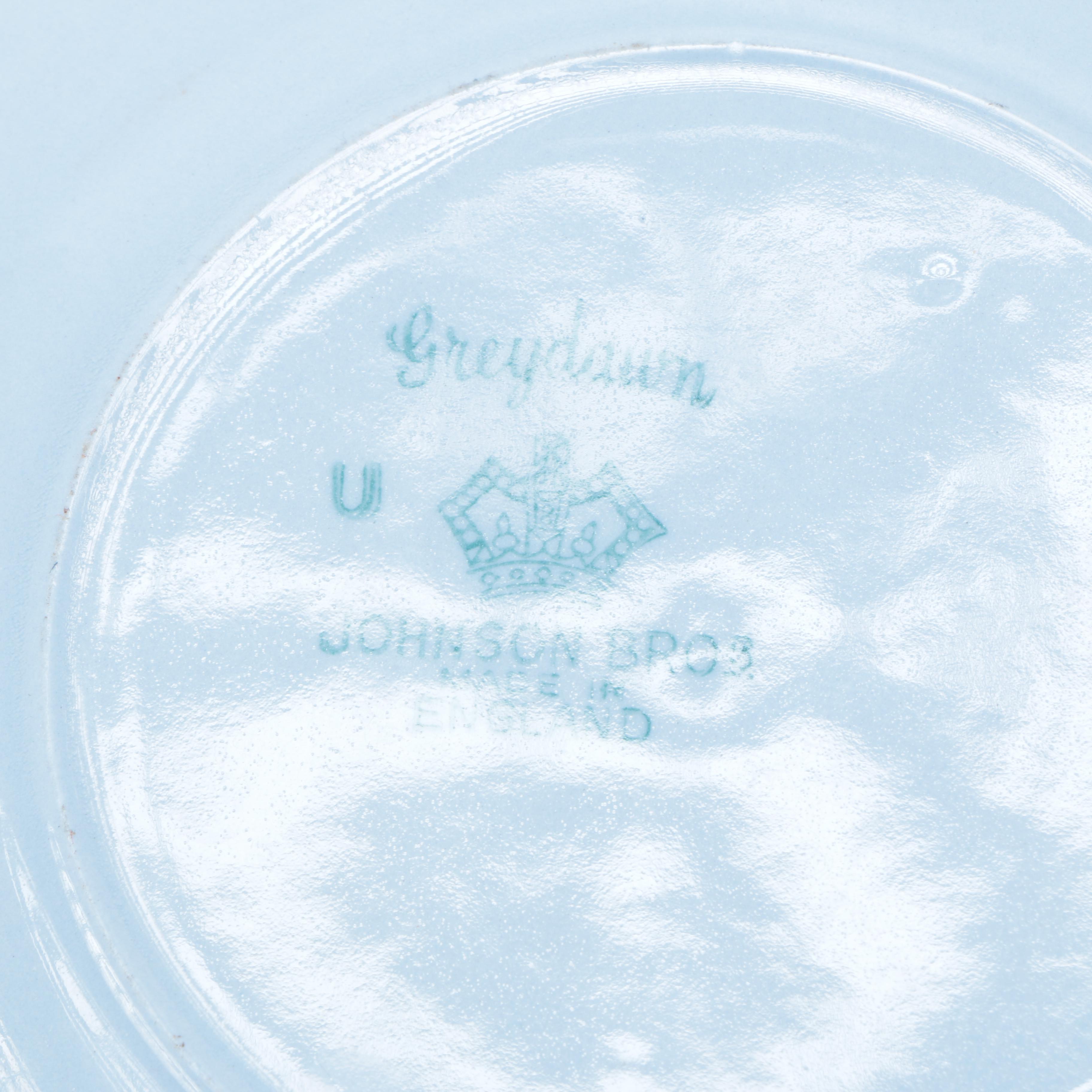 Assorted "Greydawn" Johnson Brothers China Pieces