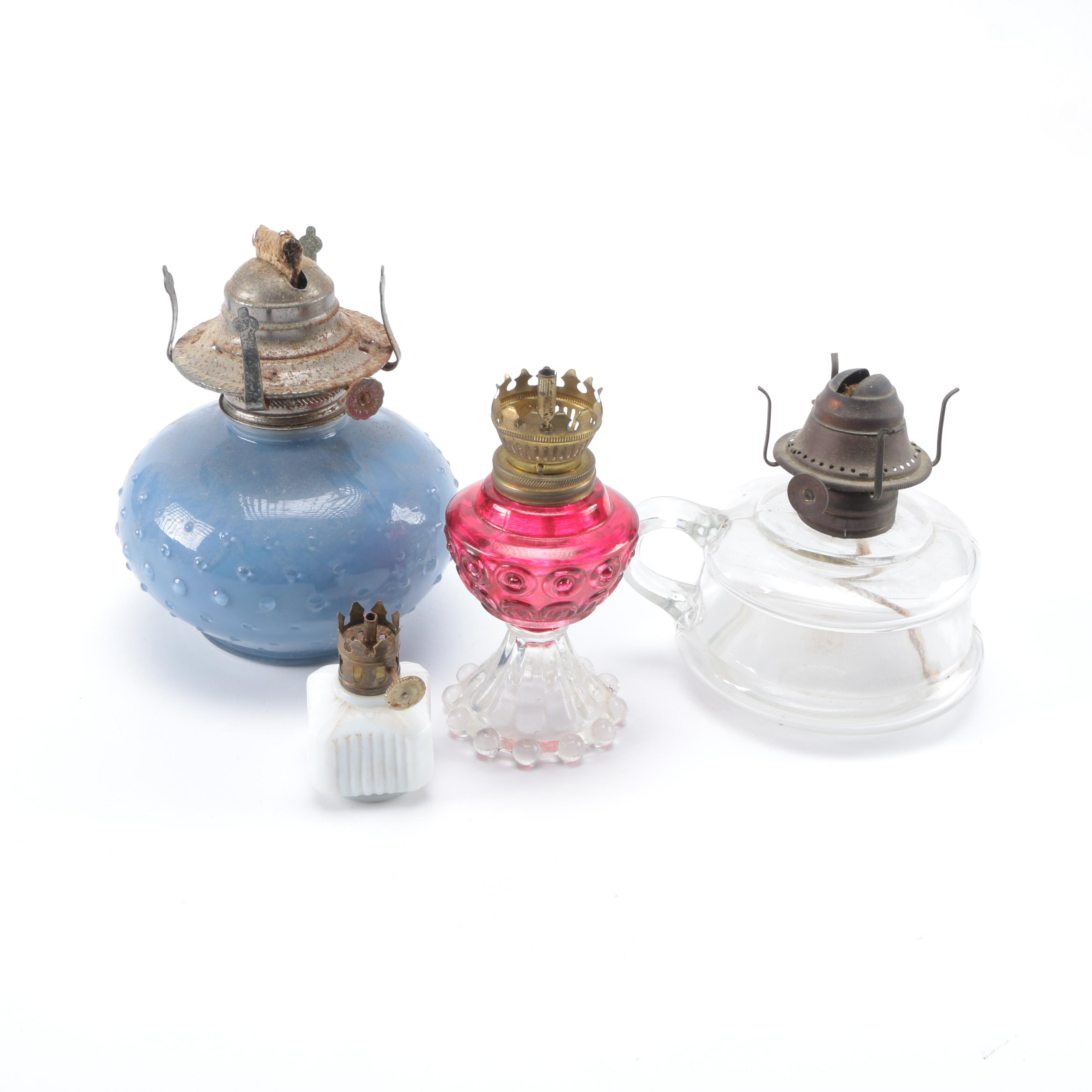 Assortment of Oil Lamps