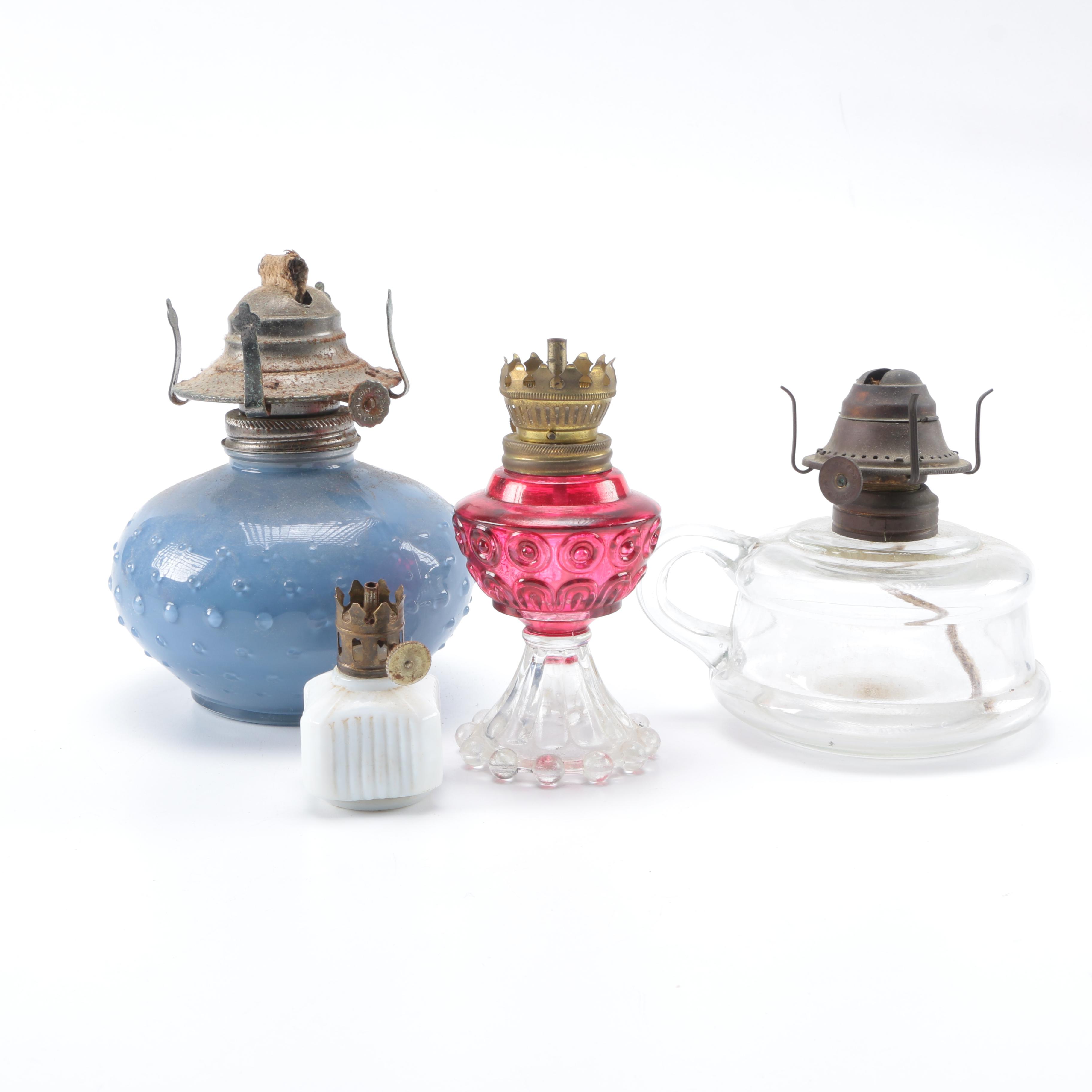 Assortment of Oil Lamps