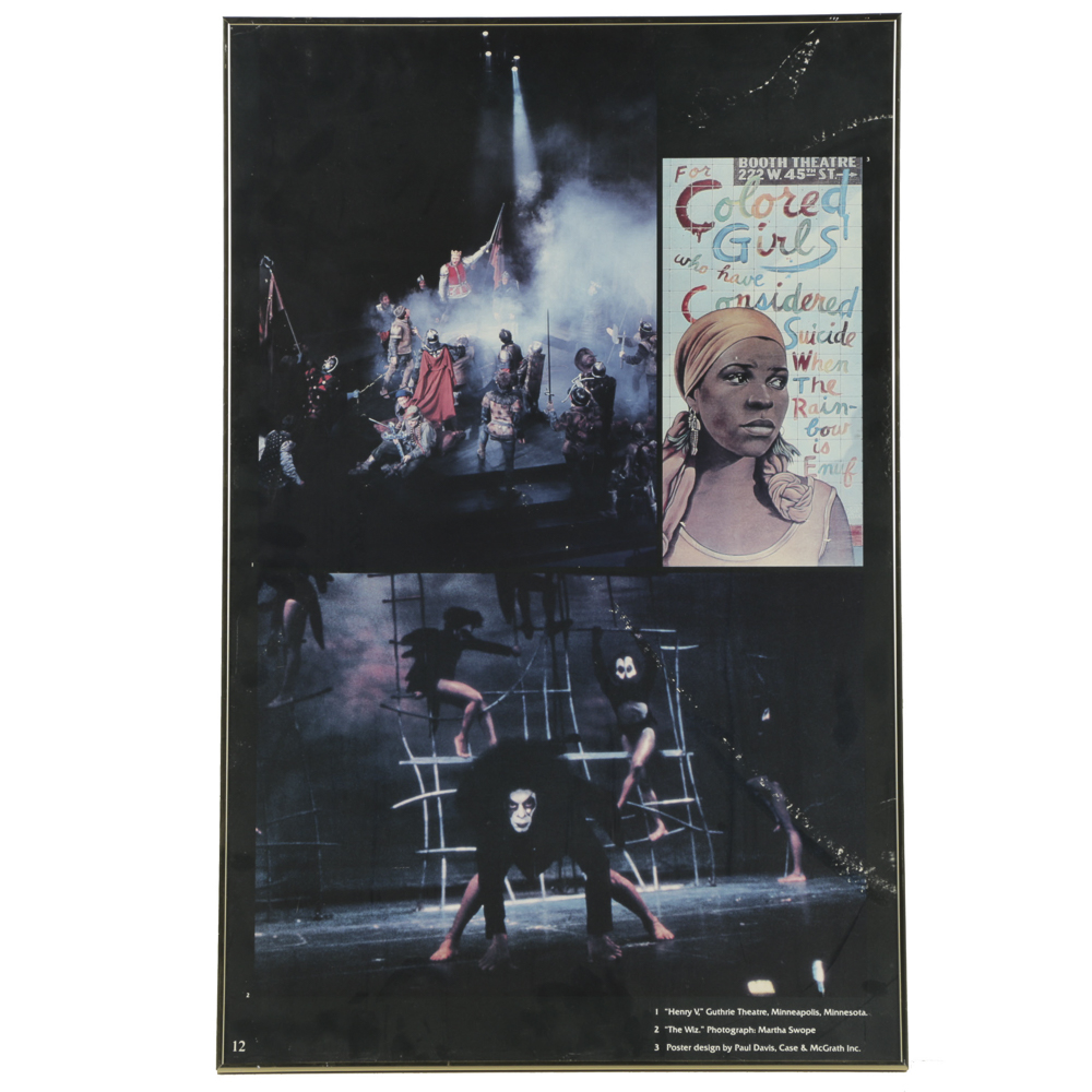 Offset Lithograph Poster for Theater Performances