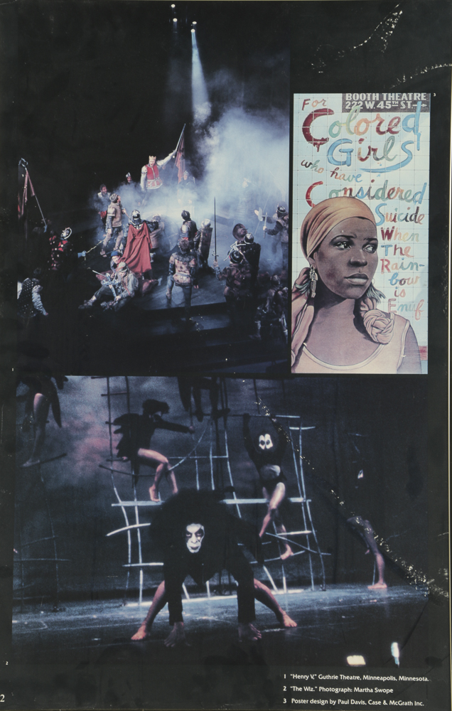 Offset Lithograph Poster for Theater Performances