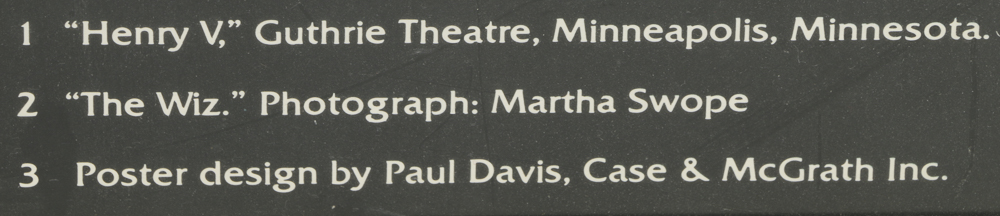 Offset Lithograph Poster for Theater Performances