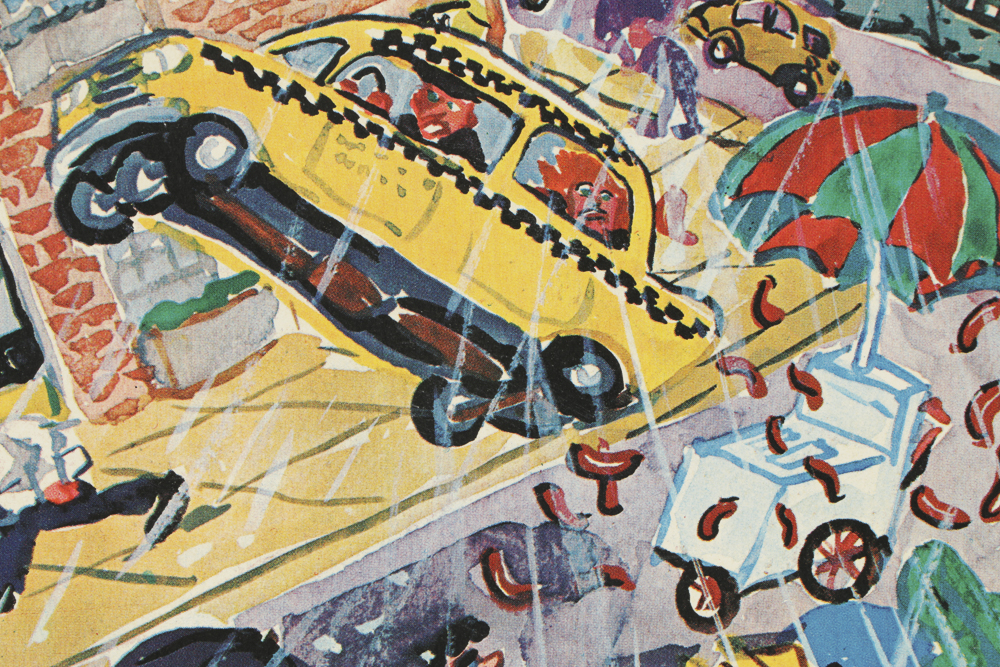 Red Grooms Offset Lithograph on Paper "Blewy"