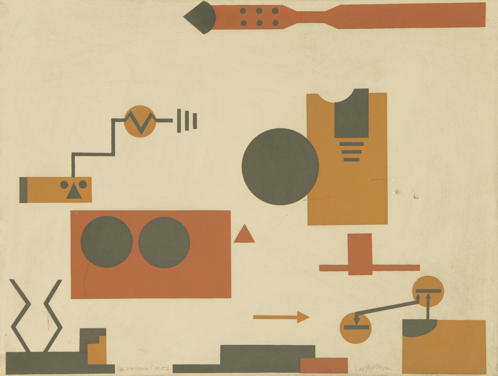 Lee Adler Limited Edition Serigraph on Paper "Electric Circuit II"