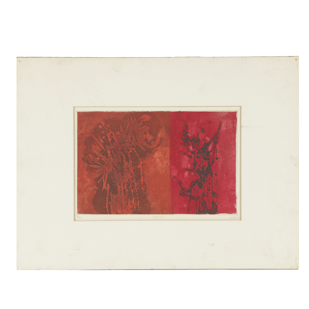 John Ihle Limited Edition Intaglio Print on Paper "Cry Wolf"