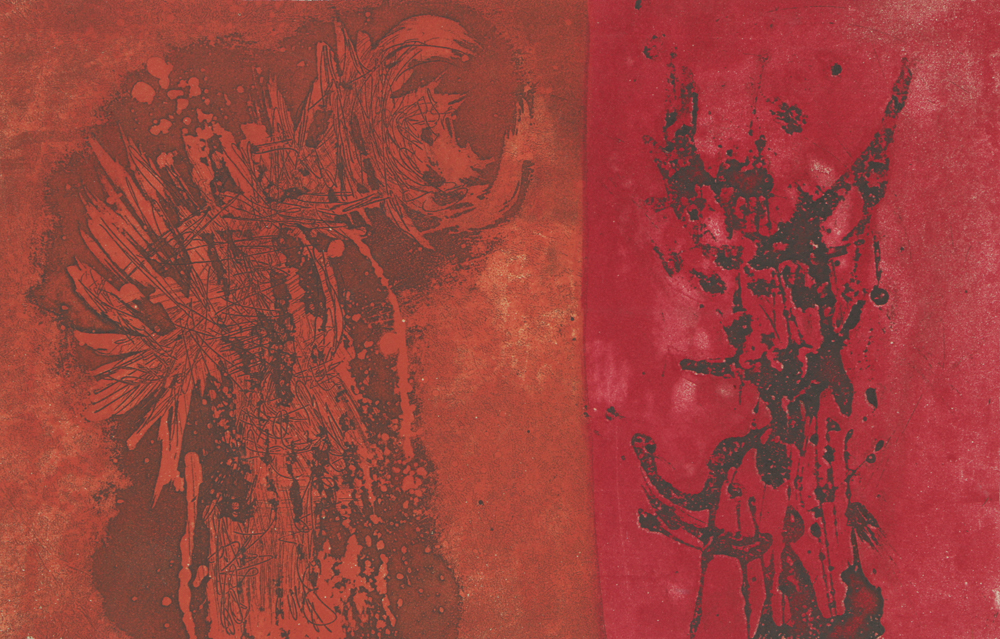 John Ihle Limited Edition Intaglio Print on Paper "Cry Wolf"