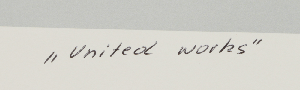 Pair of Signed Giclees on Paper "United Works" by Gisela Pferdekamper