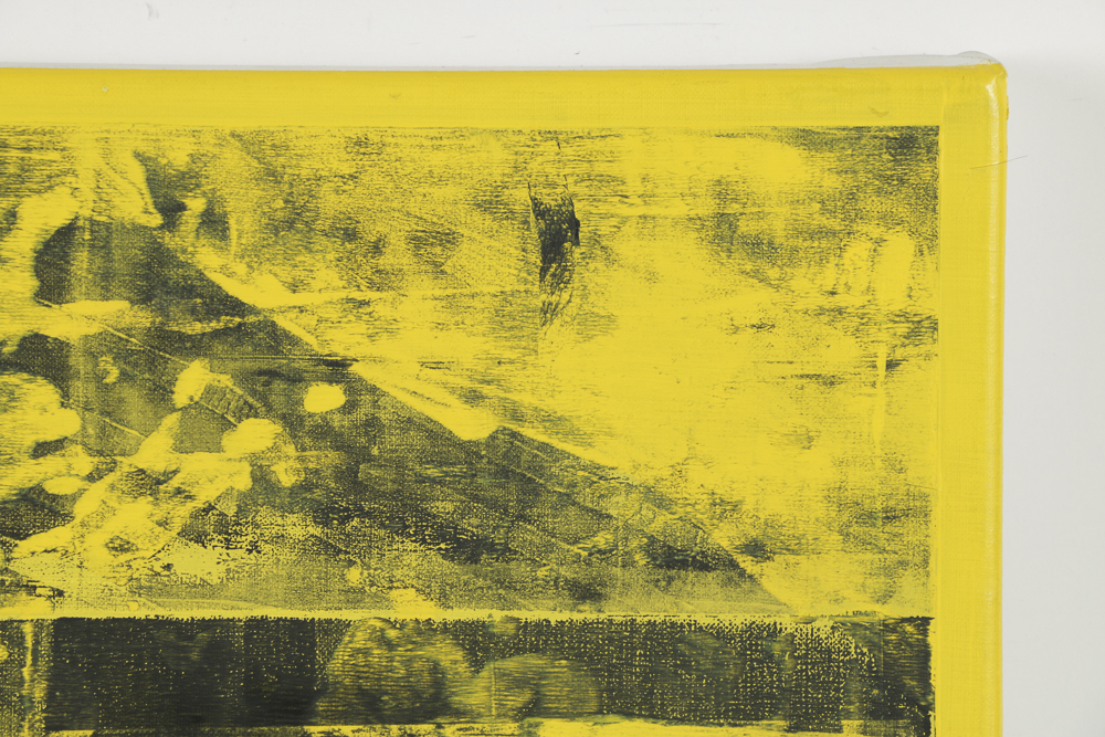 Chris Dorland Acrylic Painting on Canvas "Untitled (Yellow 3)"