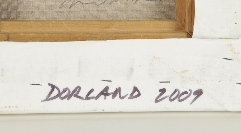 Chris Dorland Acrylic Painting on Canvas "Untitled (Yellow 3)"