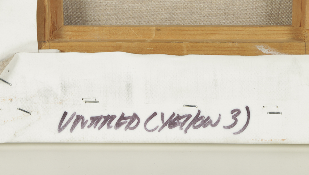 Chris Dorland Acrylic Painting on Canvas "Untitled (Yellow 3)"