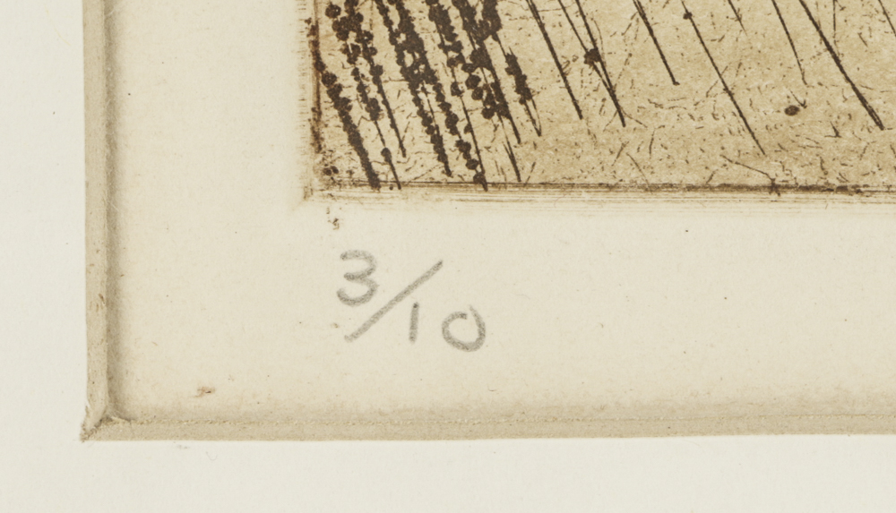 John Ihle Limited Edition Color Aquatint Etching on Paper "Homage to a Snail"