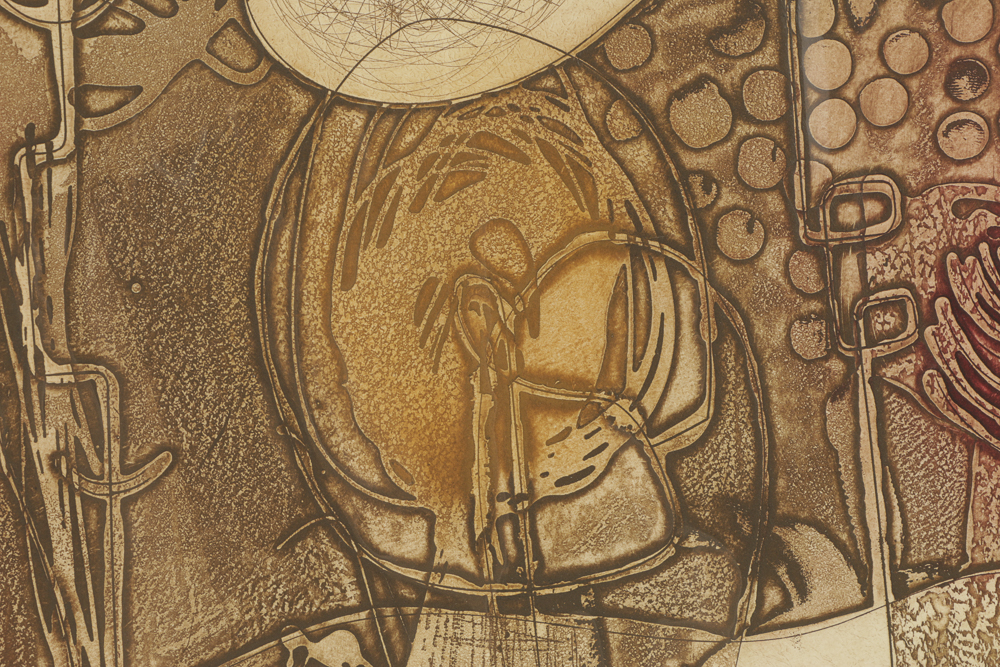 John Ihle Limited Edition Color Aquatint Etching on Paper "Homage to a Snail"